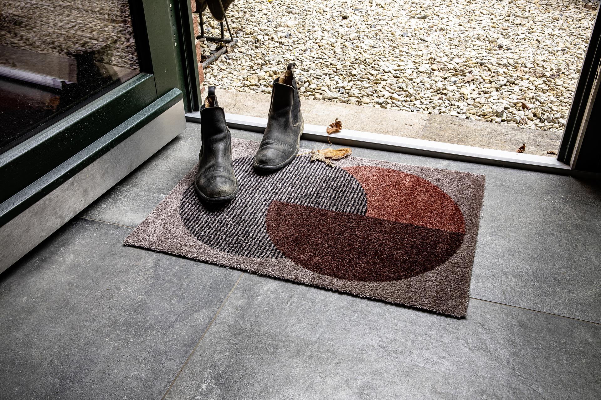SCHÖNER WOHNEN-Kollektion Fußmatte Manhattan 50x70 Beige-Terracotta SCHÖNER WOHNEN-Kollektion Fußmatte Manhattan 50x70 Beige-Terracotta
