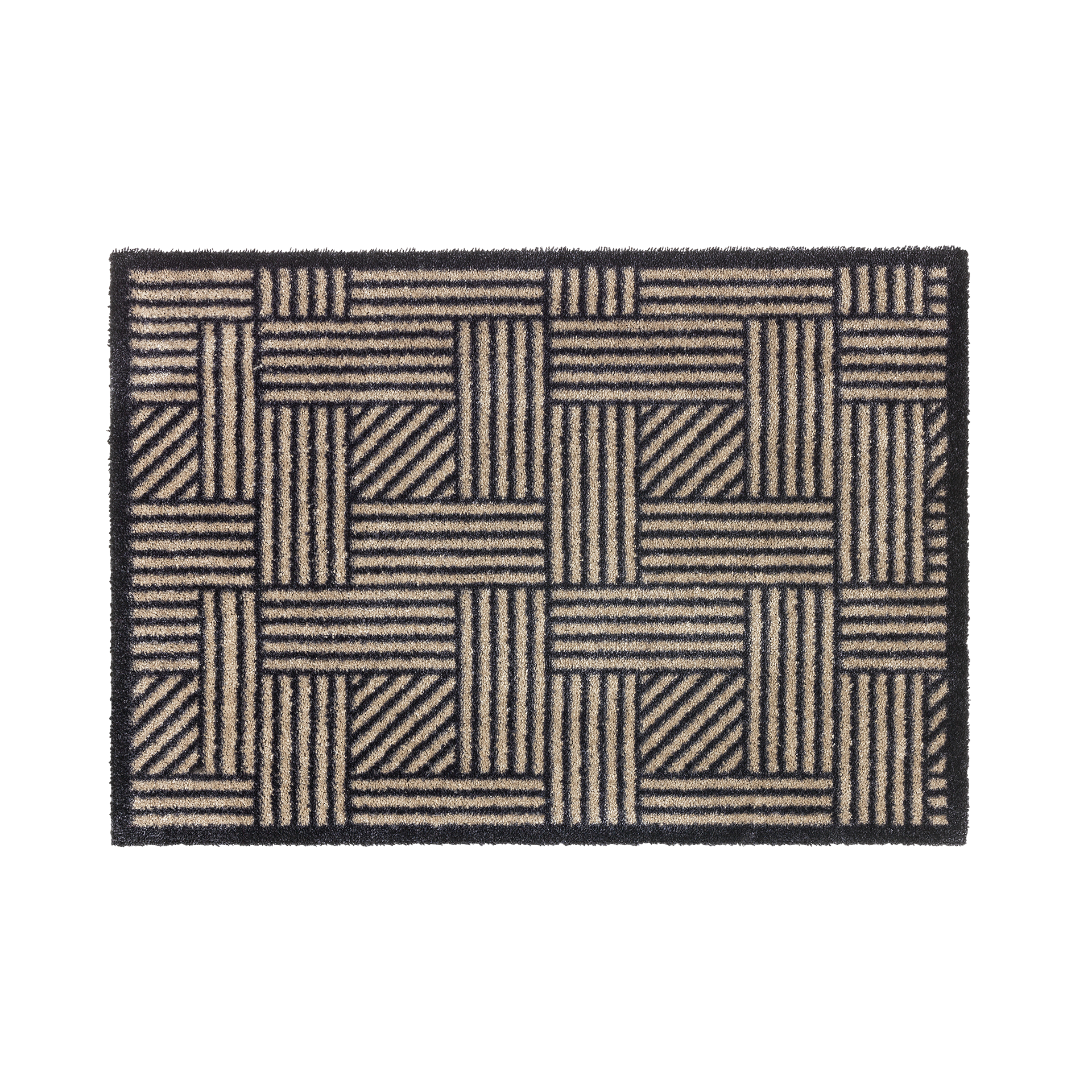 SCHÖNER WOHNEN-Kollektion Fußmatte Manhattan 67x100 Gitter Beige-Anthrazit SCHÖNER WOHNEN-Kollektion Fußmatte Manhattan 67x100 Gitter Beige-Anthrazit