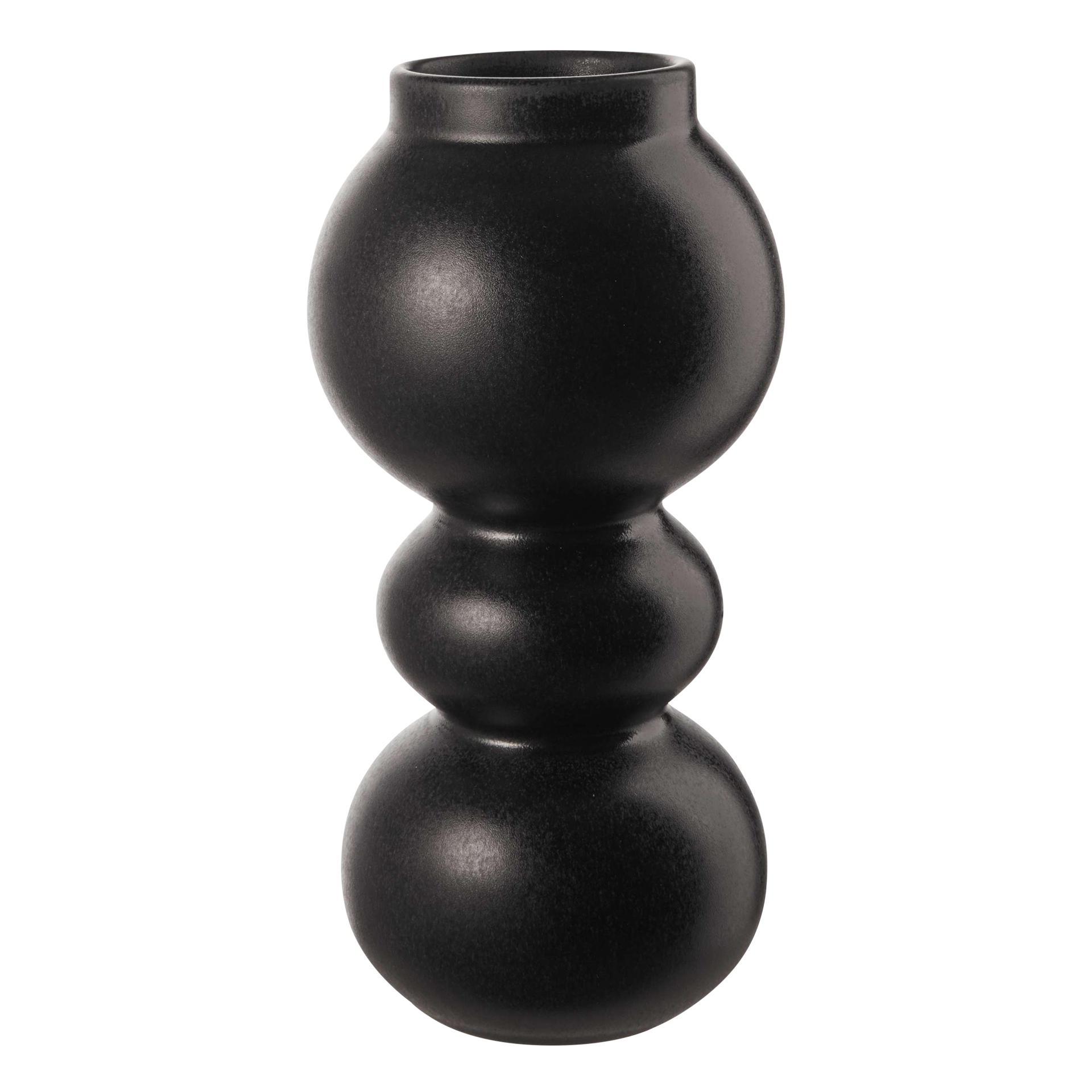 Vase Como schwarz matt Vase Como schwarz matt