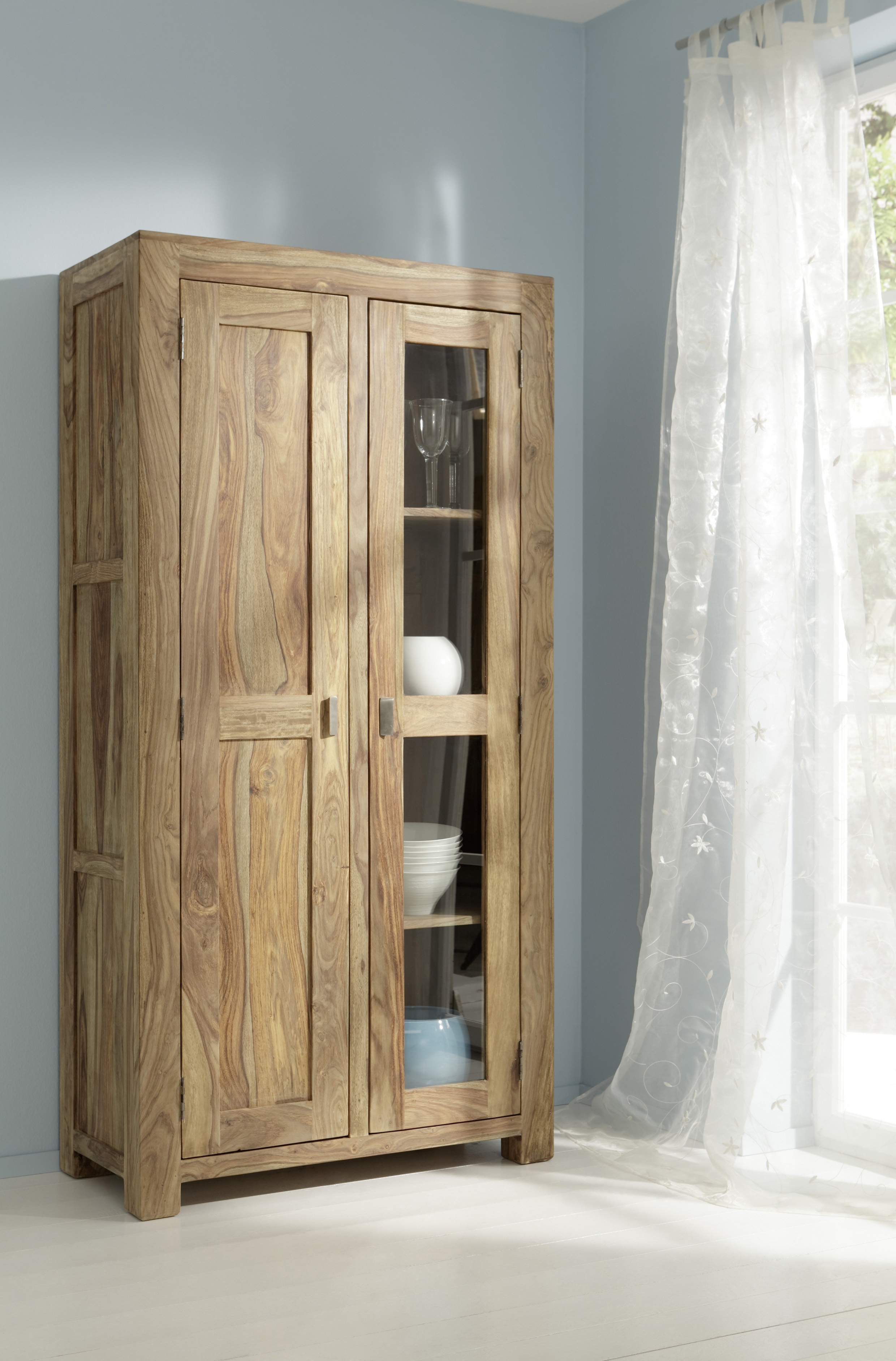 Vitrine Wasim Sheesham Natur 43*90*180 Vitrine Wasim Sheesham Natur 43*90*180