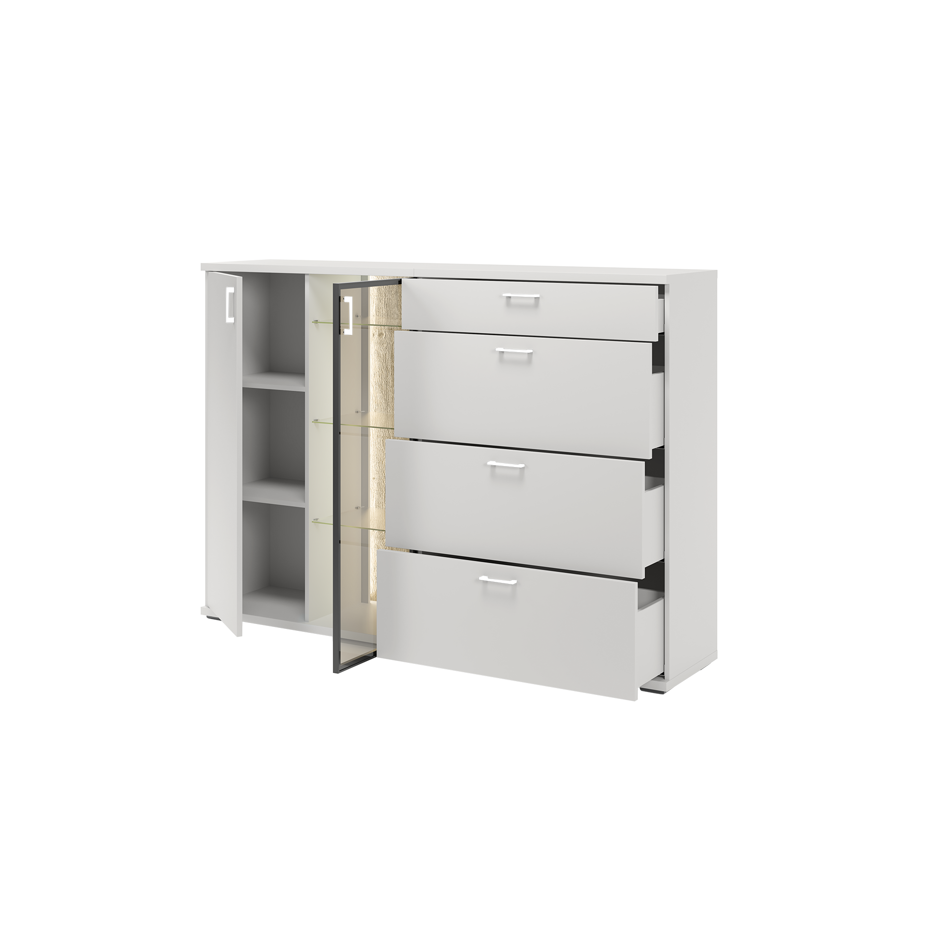 Gallery M branded by Musterring Sideboard Yannik Weiß 40.4*180*126.6 Gallery M branded by Musterring Sideboard Yannik Weiß 40.4*180*126.6