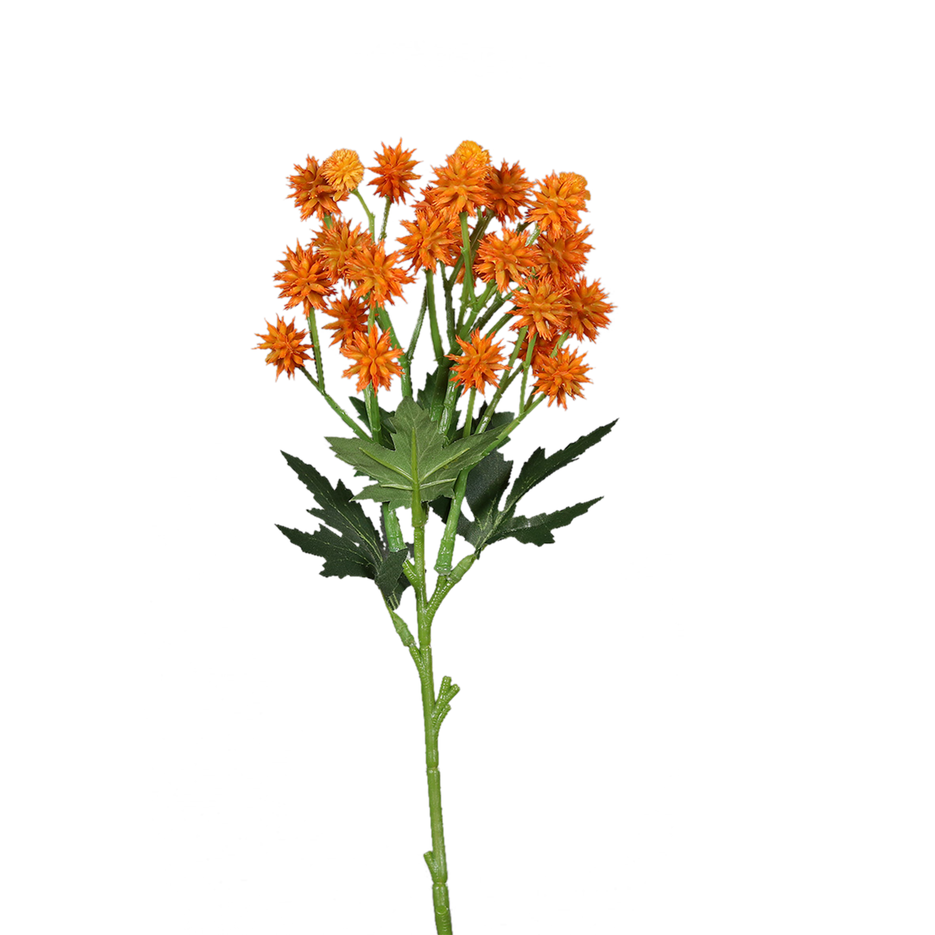 Kunstblume Distelzweig Orange