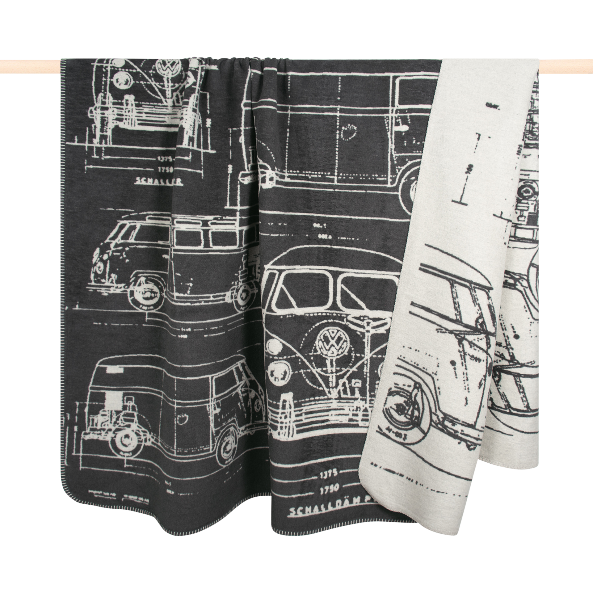 Plaid Volk Grey cm Plaid Volk Grey cm