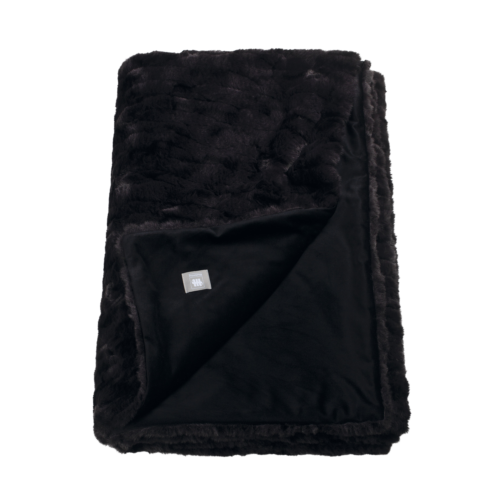 Musterring Decke Furry schwarz 130x170cm Musterring Decke Furry schwarz 130x170cm