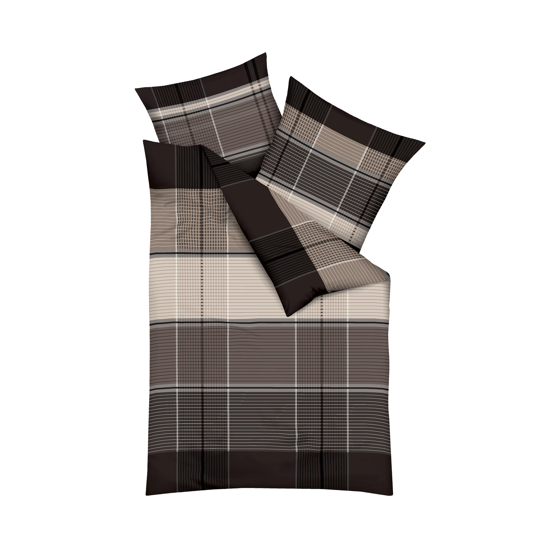 Satin Bettwäsche Architect Kaffee 135x200cm Satin Bettwäsche Architect Kaffee 135x200cm