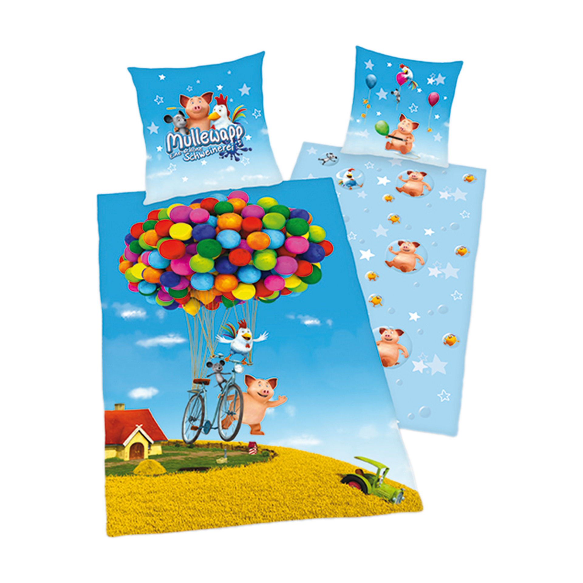 Biberbettwäsche Mullewap Mehrfarbig 135x200cm