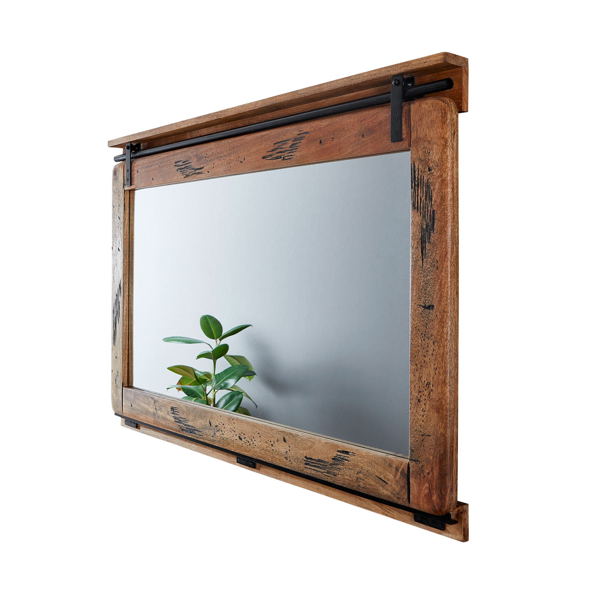 Novofurn Badspiegel Lena Holzfarben 114*6*80 Novofurn Badspiegel Lena Holzfarben 114*6*80