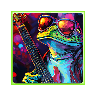 Bild Rahpaello Grün-Bunt