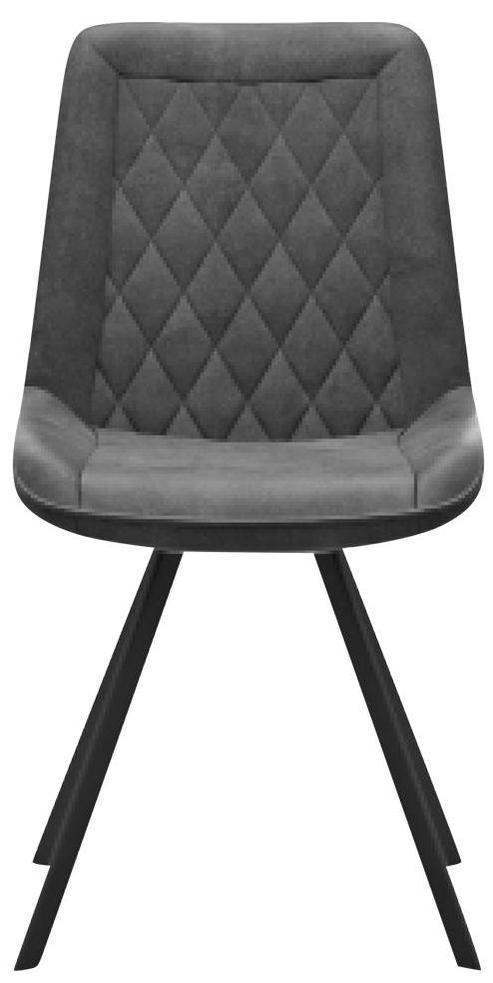 Natura Stuhl Wesley Bezug Stoff Bull Graphite Gestell Metall Schwarz pulverbeschichtet Natura Stuhl Wesley Bezug Stoff Bull Graphite Gestell Metall Schwarz pulverbeschichtet