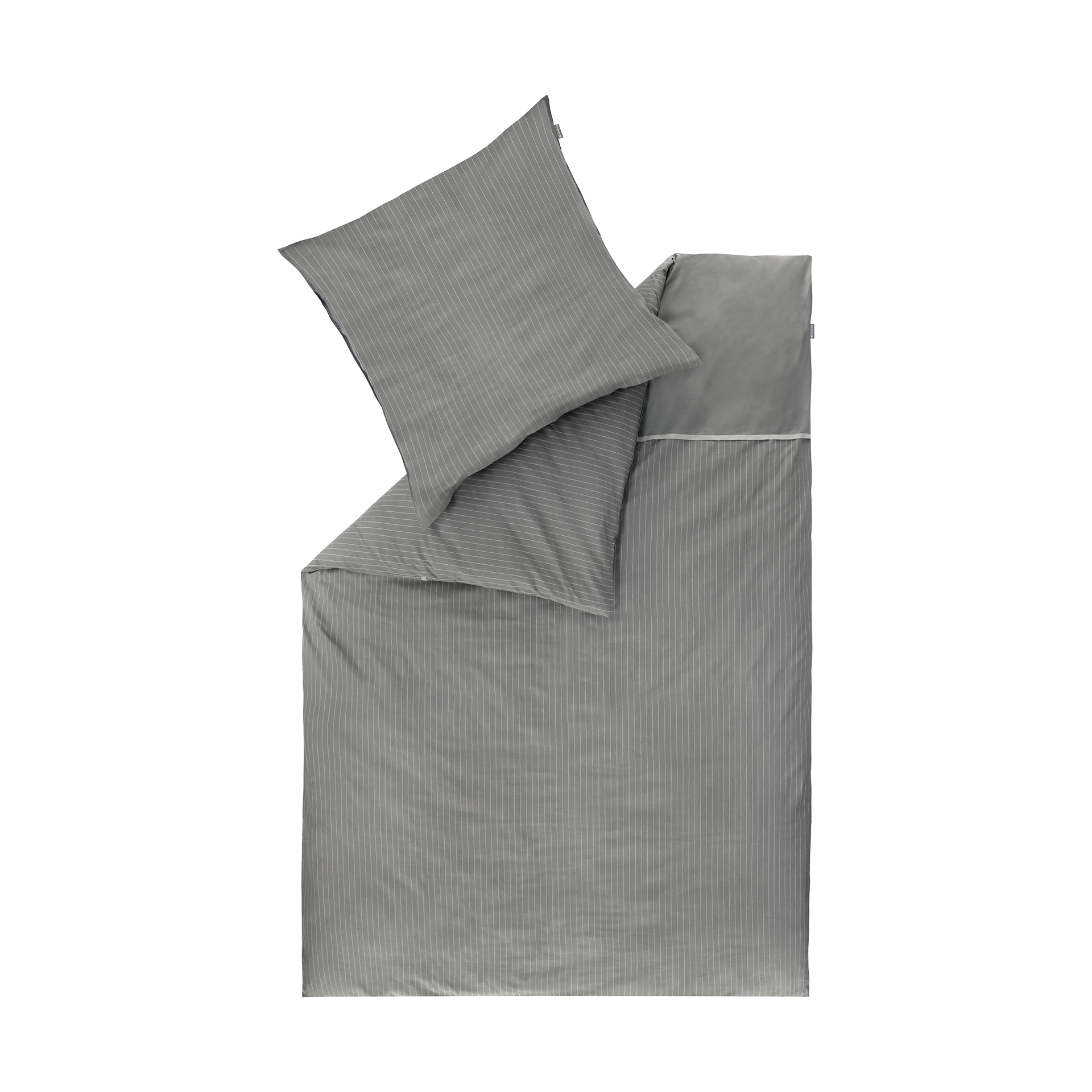 Renforce Bettwäsche Twist Grau 155x220cm