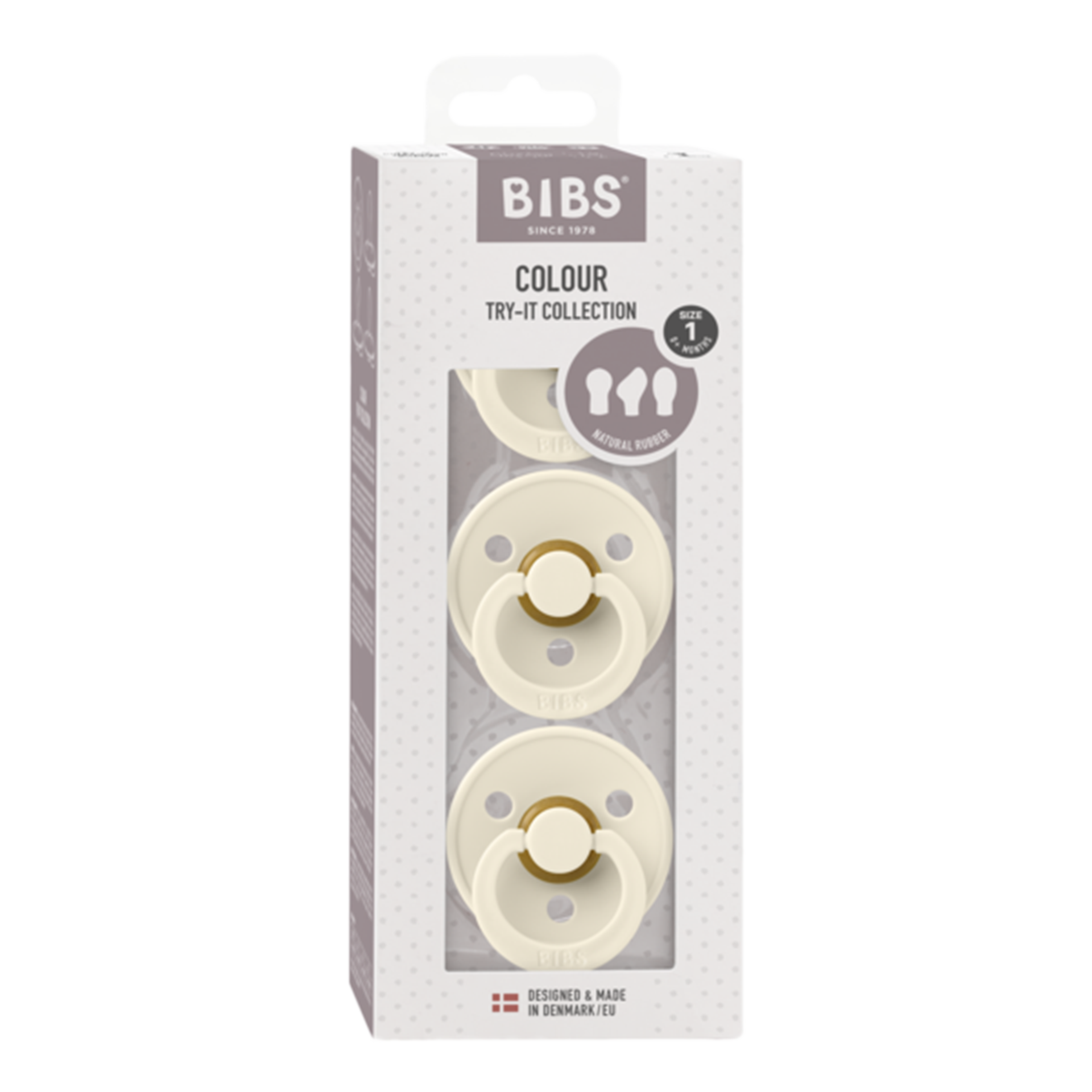 Schnuller BIBS Try-it Colour 3er Ivory Schnuller BIBS Try-it Colour 3er Ivory