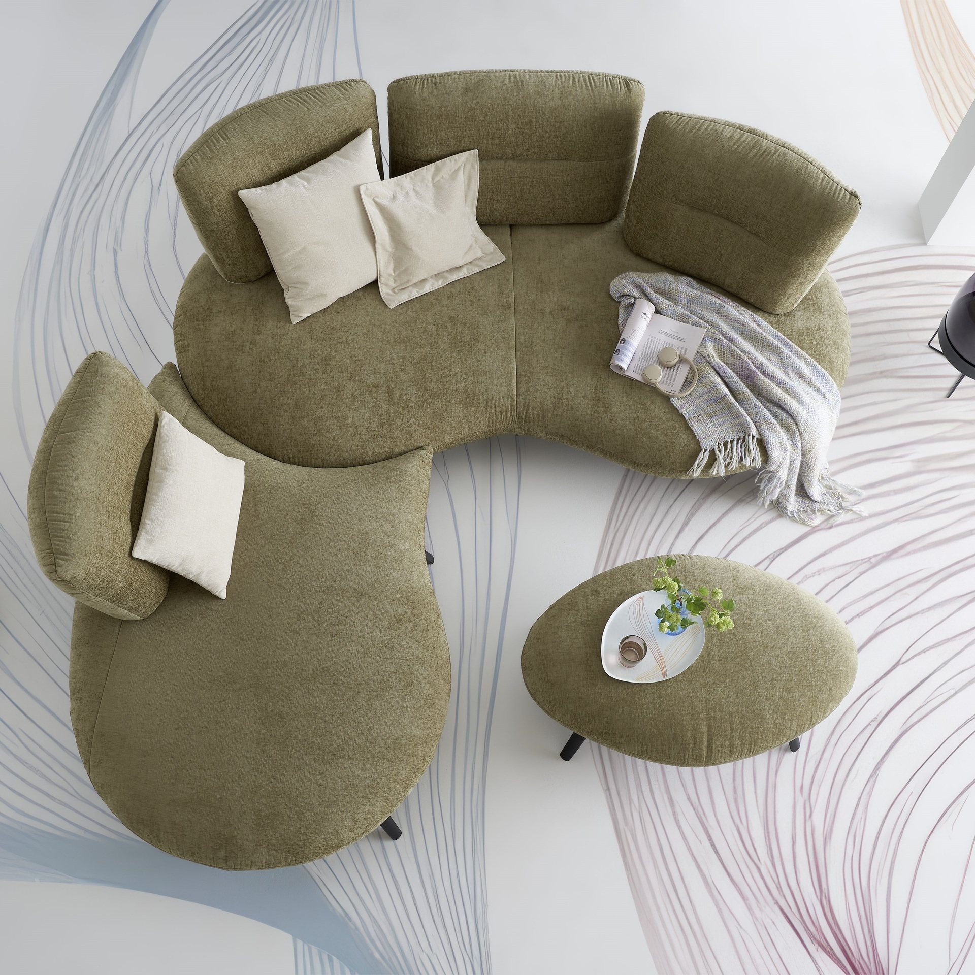 Ecksofa Pacey Bezug Olivgrün Ecksofa Pacey Bezug Olivgrün