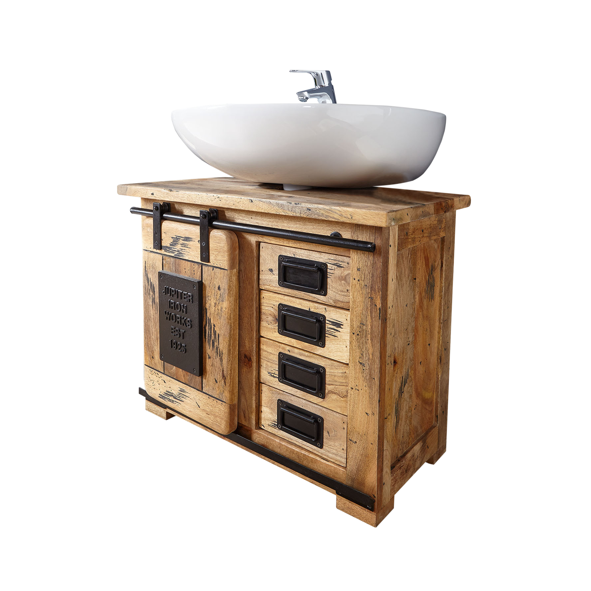 Novofurn Waschbeckenunterschrank Lena Holzfarben 70*40*60 Novofurn Waschbeckenunterschrank Lena Holzfarben 70*40*60