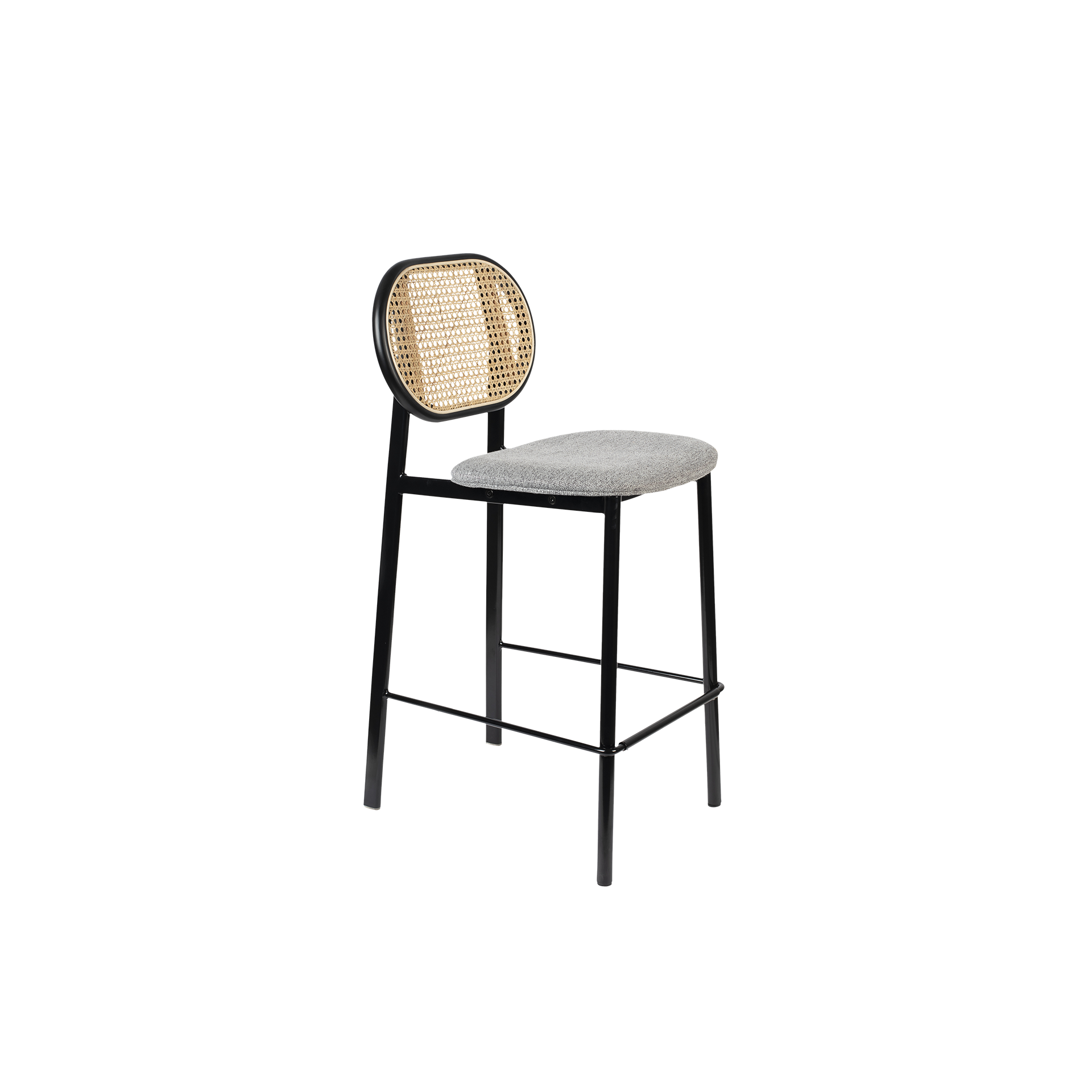 Zuiver Barhocker Spike Schwarz Grau Natur