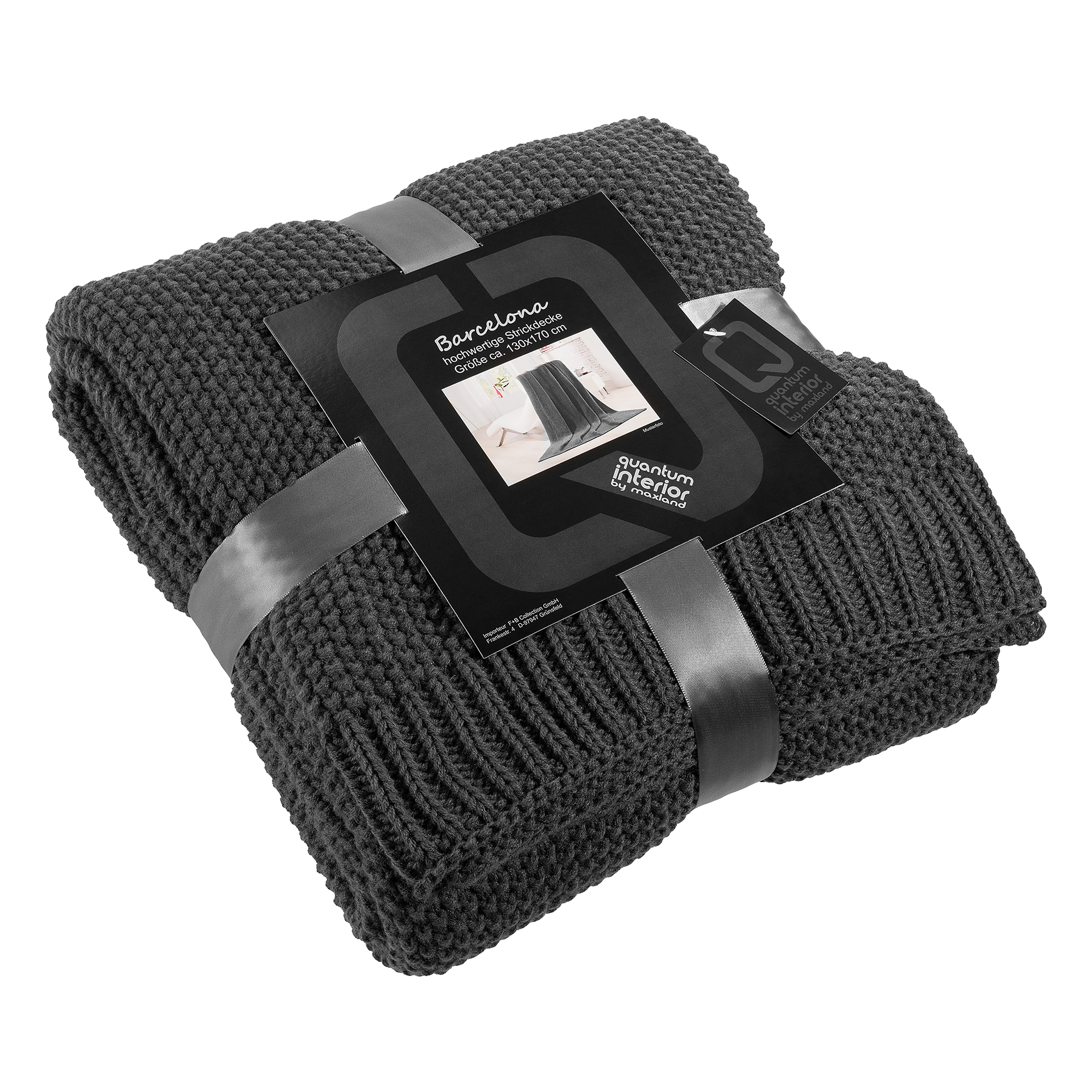 Decke Barcelona Anthrazit 130x170cm Decke Barcelona Anthrazit 130x170cm