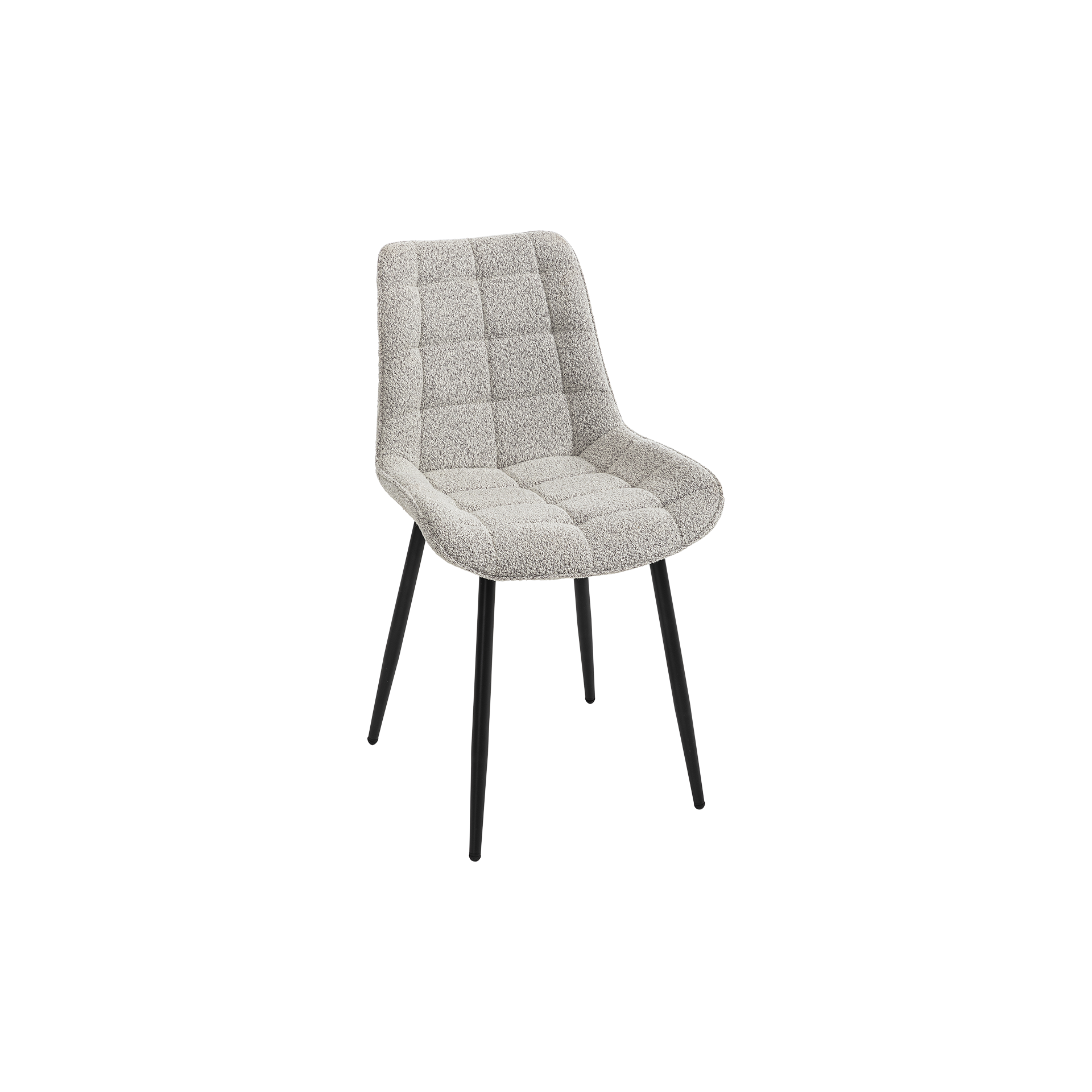 Stuhl Kilian Bezug Beige Gestell Schwarz