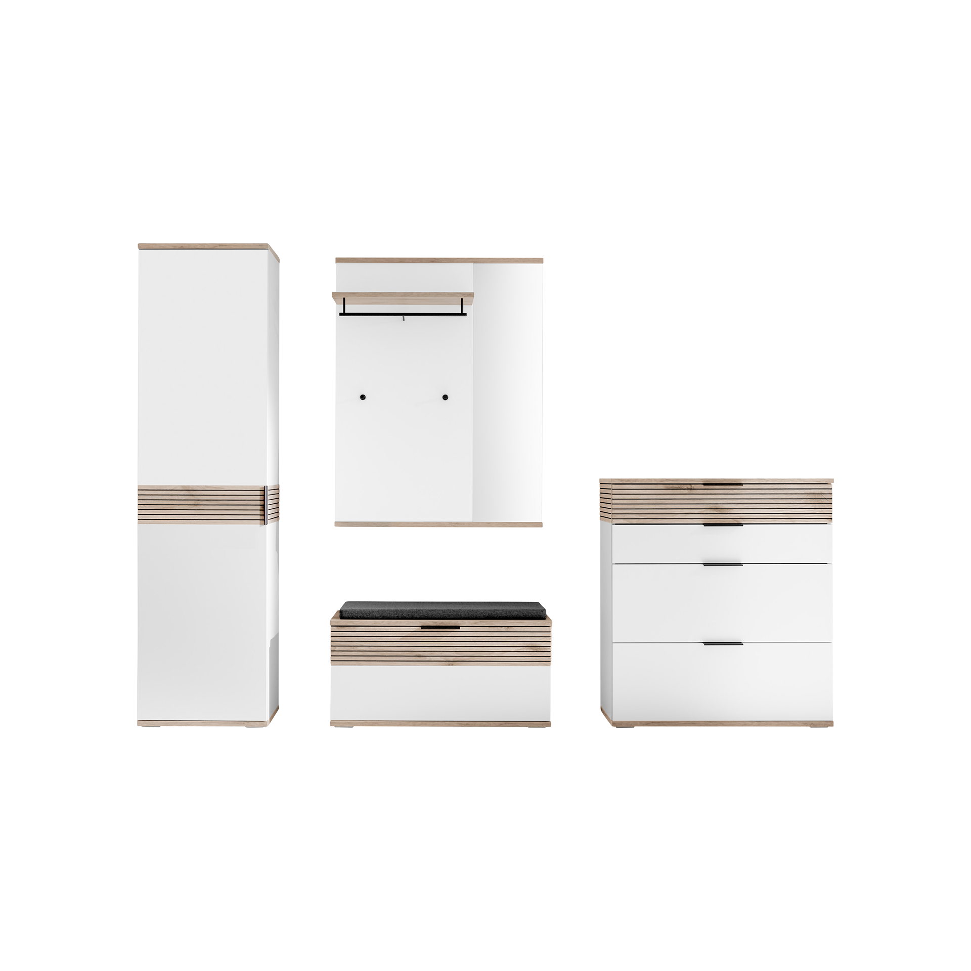 Inovationi Garderoben-Set Monera Weiß Inovationi Garderoben-Set Monera Weiß