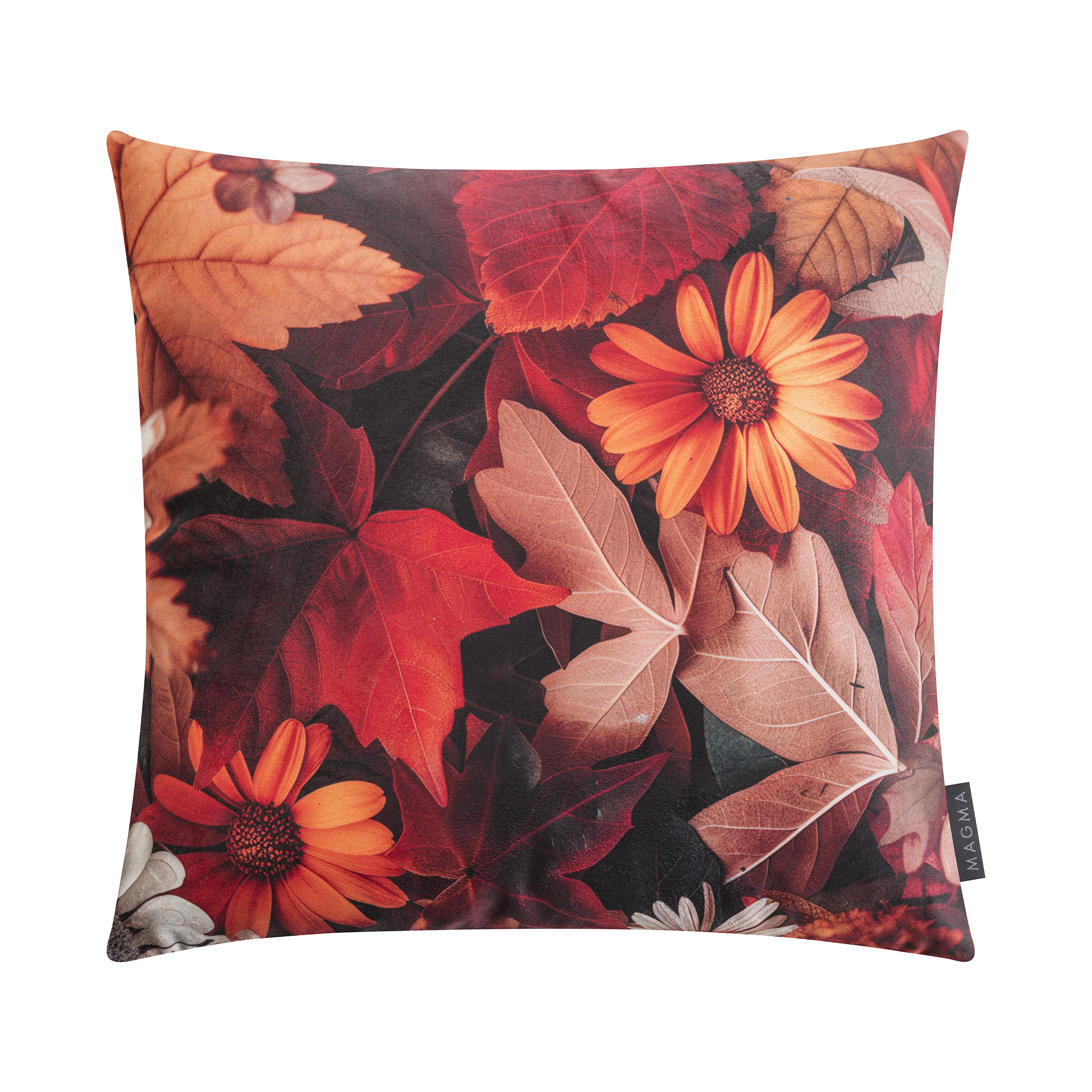 Kissenhülle Fleurs Rost 45x45cm