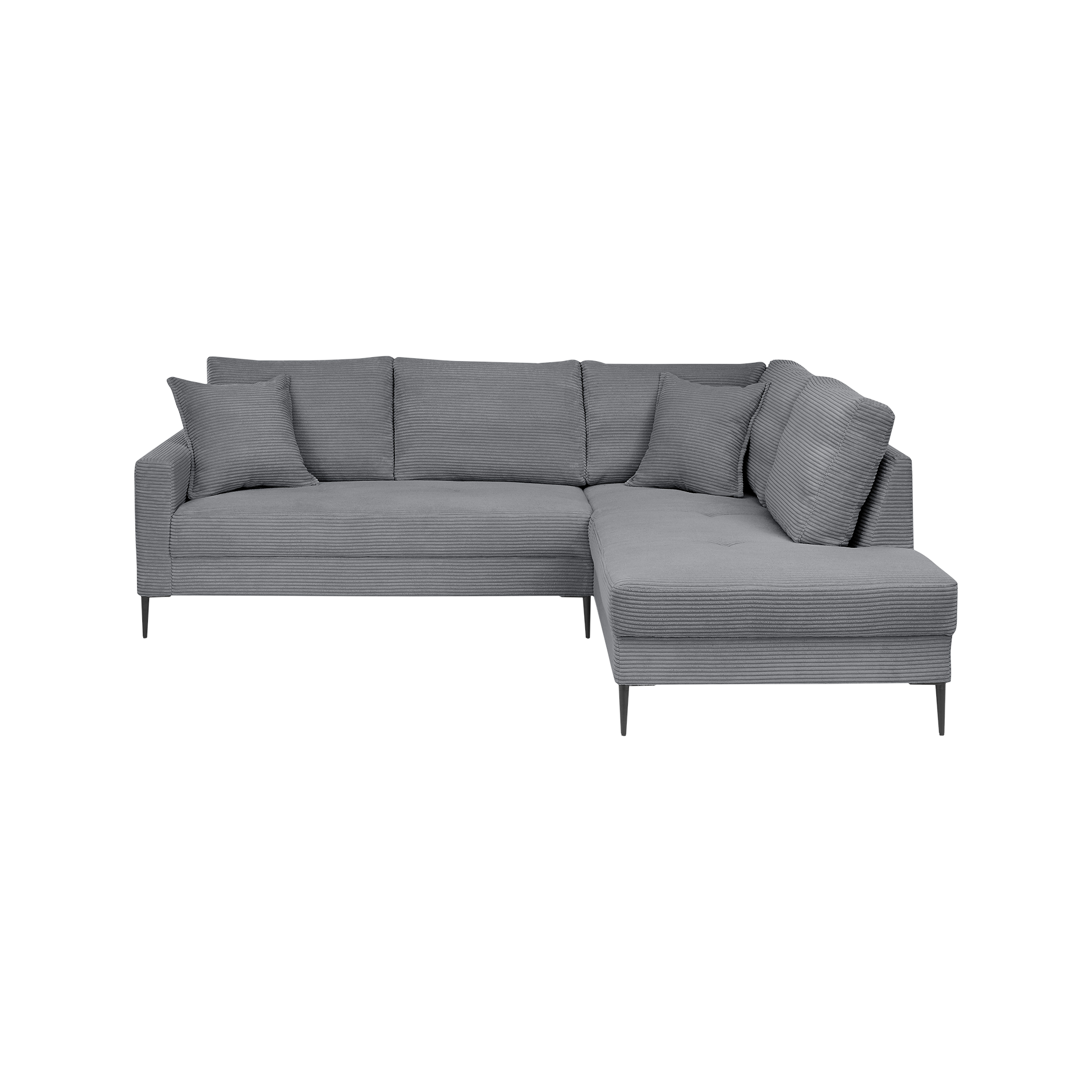 Ecksofa Sunset Grau Ottomane rechts Ecksofa Sunset Grau Ottomane rechts