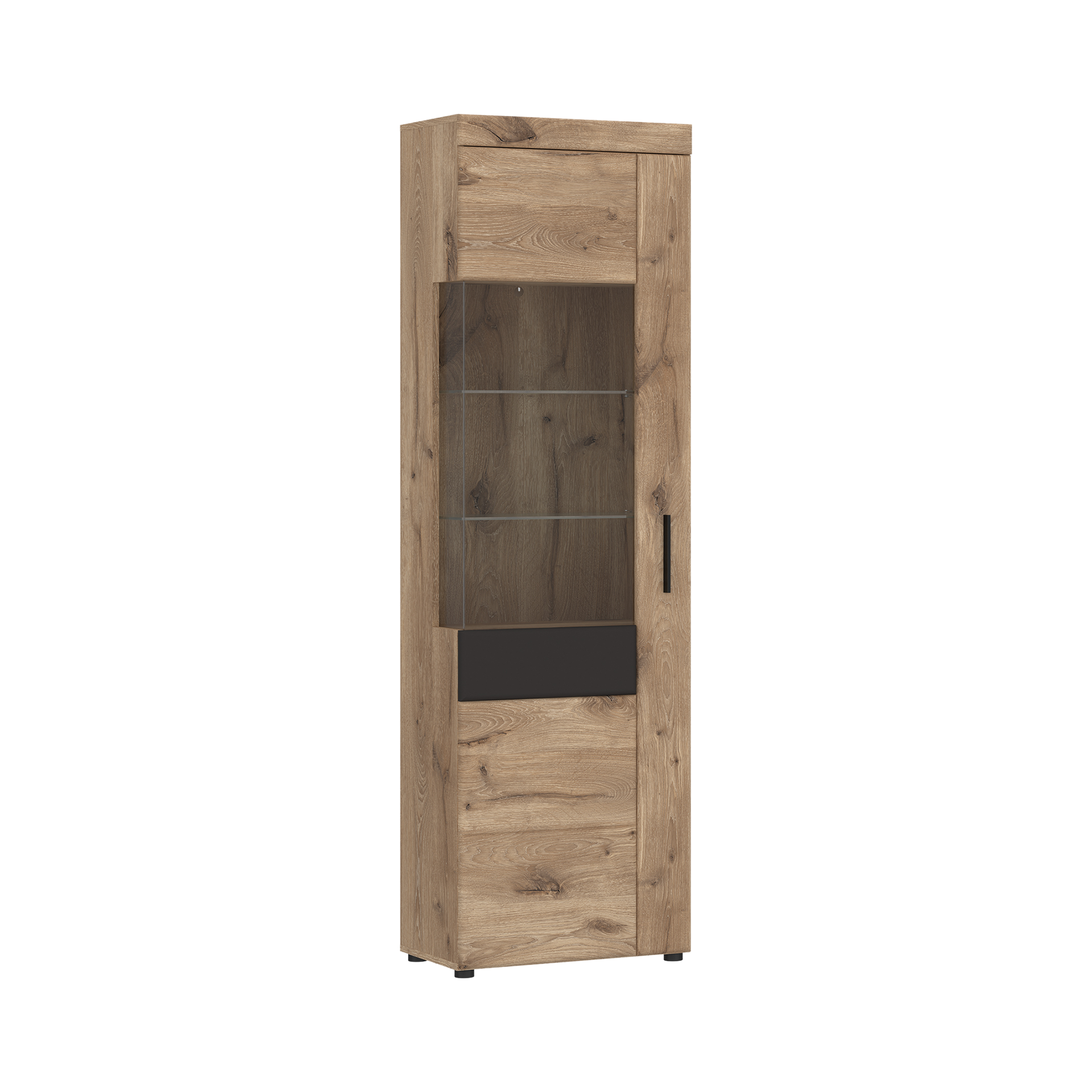 Novofurn Vitrine Grano Eichefarben 37.4*58*195