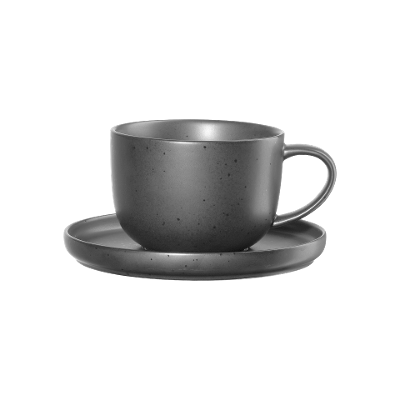 Teetasse Coppa schwarz matt