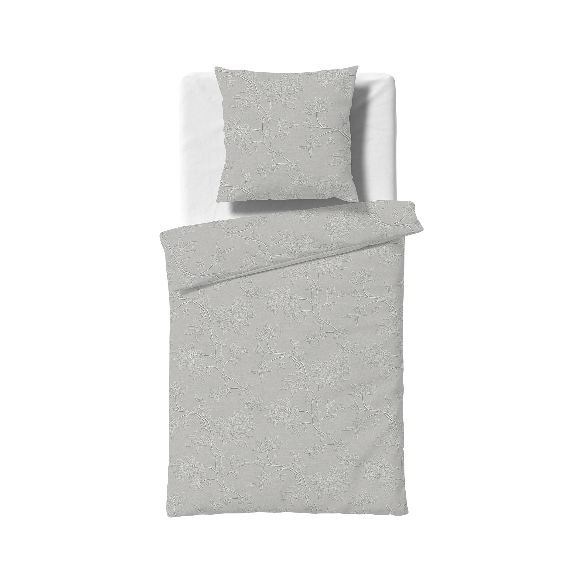 Jersey Bettwäsche Black Premium Grau 135x200cm