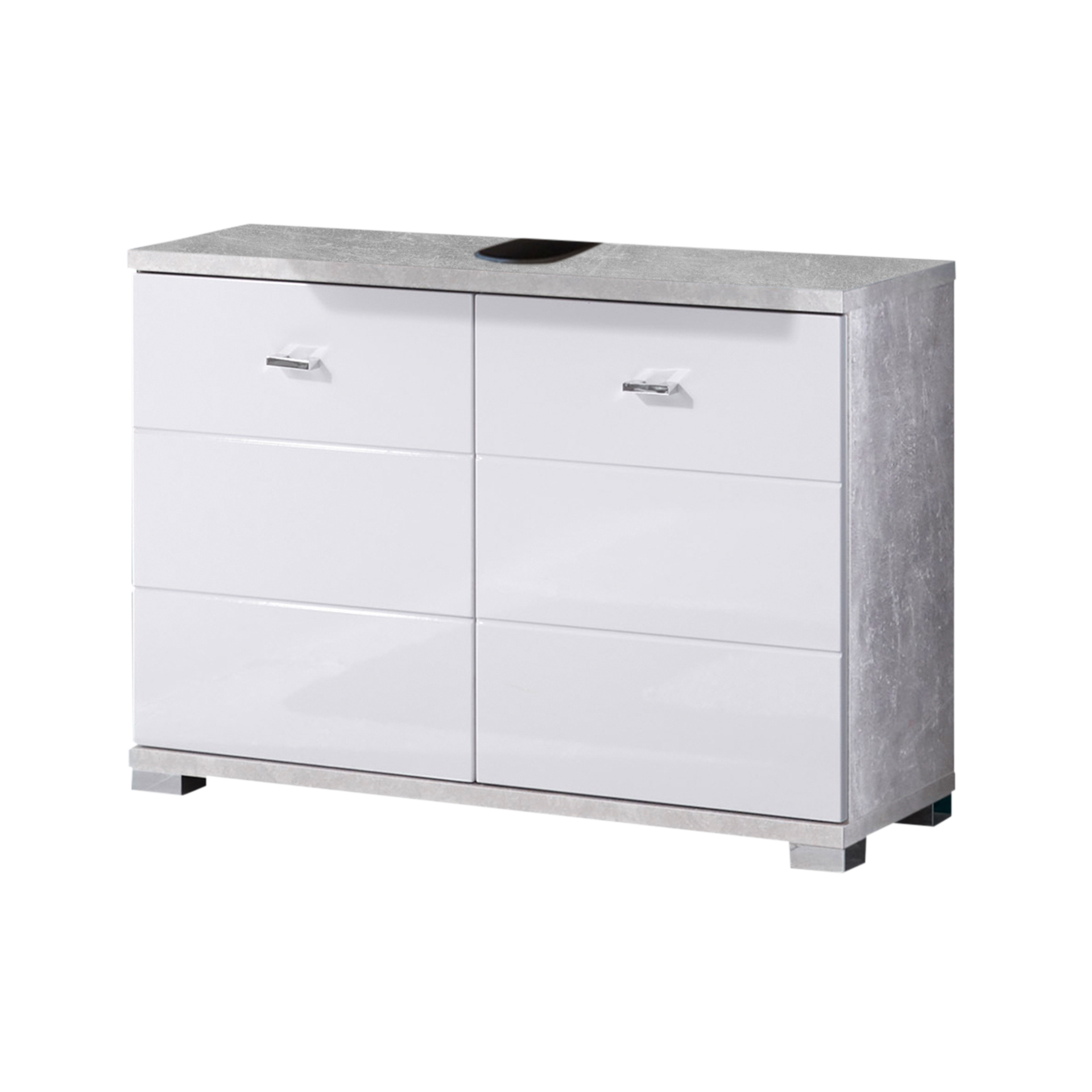 Waschbeckenunterschrank Polly Weiß 80*30*57