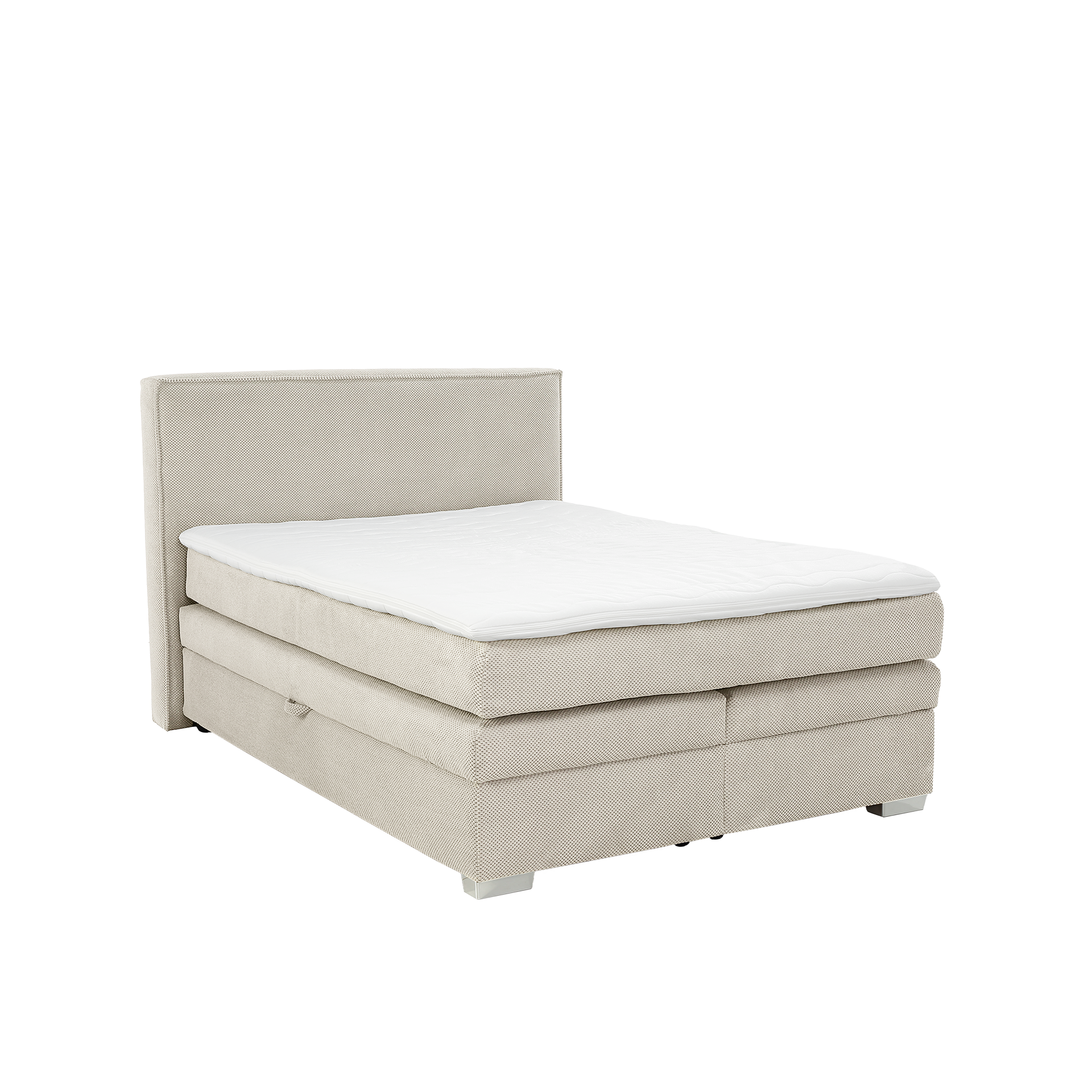 Boxspringbett Ariane Beige 140x200 cm Oberseite H2 - mittelfest, bis ca. 80 kg Unterseite H3 - fest, ab ca. 80 kg Boxspringbett Ariane Beige 140x200 cm Oberseite H2 - mittelfest, bis ca. 80 kg Unterseite H3 - fest, ab ca. 80 kg