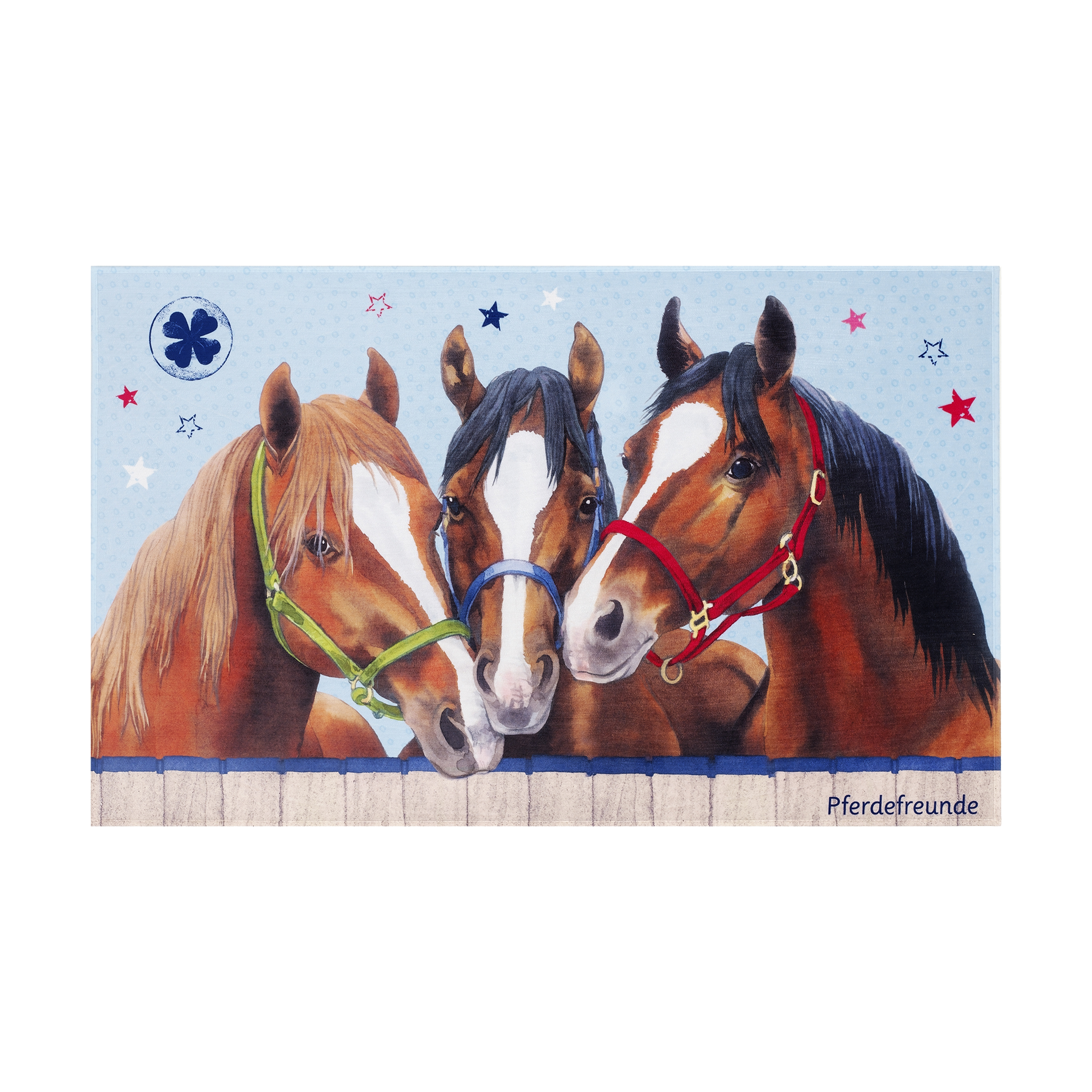 Kinderteppich Pferdefreunde 100x160 Blau 531 Kinderteppich Pferdefreunde 100x160 Blau 531