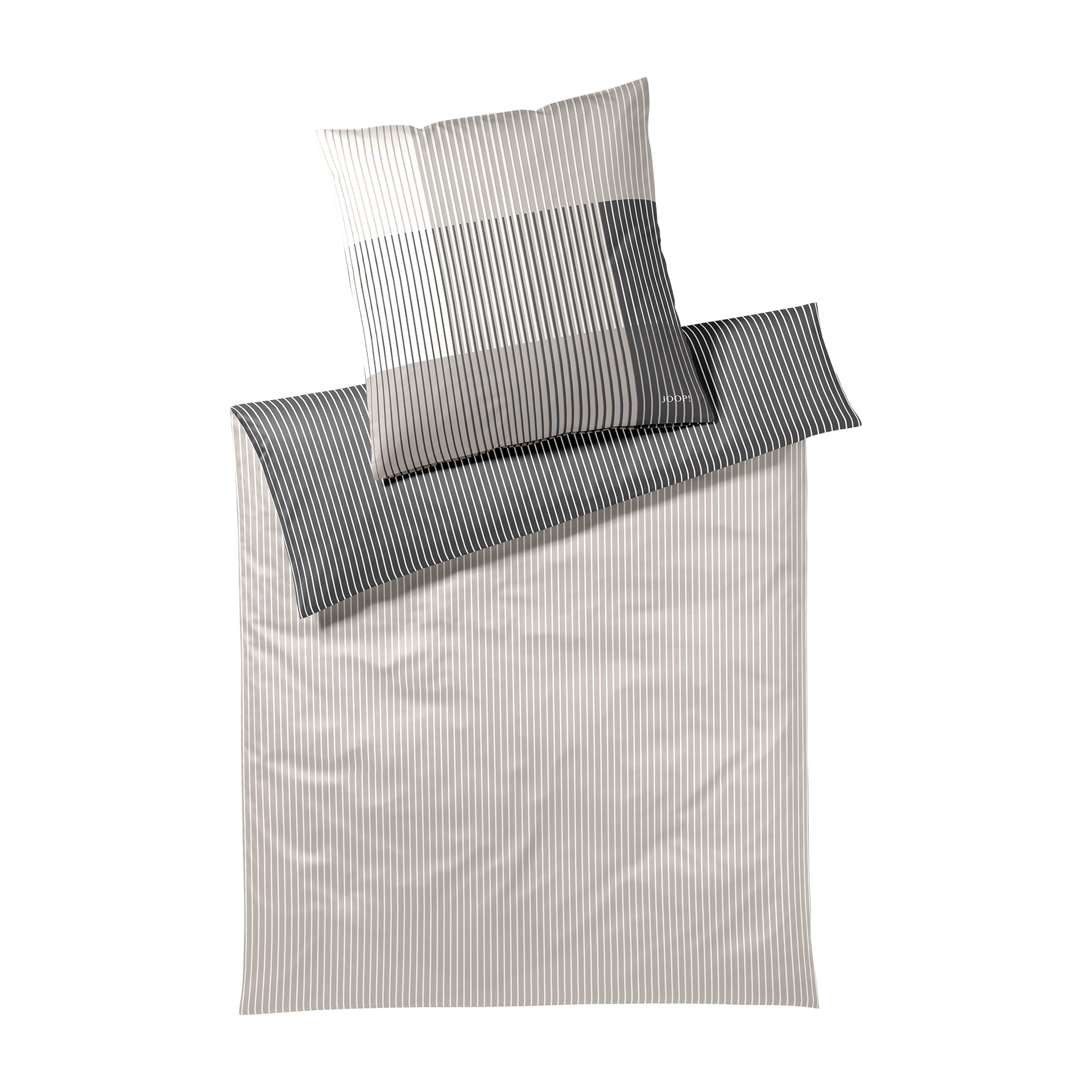 Satin Bettwäsche Devided stone 135x200cm Satin Bettwäsche Devided stone 135x200cm