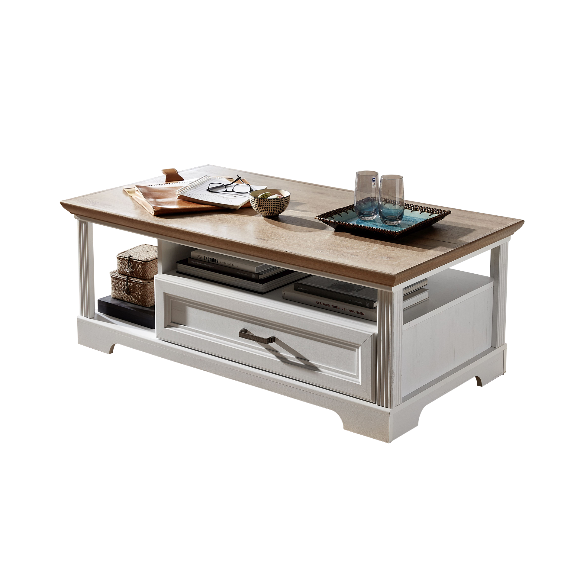 Novofurn Couchtisch Imbria Pinie weiß Nachbildung, Absetzung Artisan Eiche Nachbildung Novofurn Couchtisch Imbria Pinie weiß Nachbildung, Absetzung Artisan Eiche Nachbildung