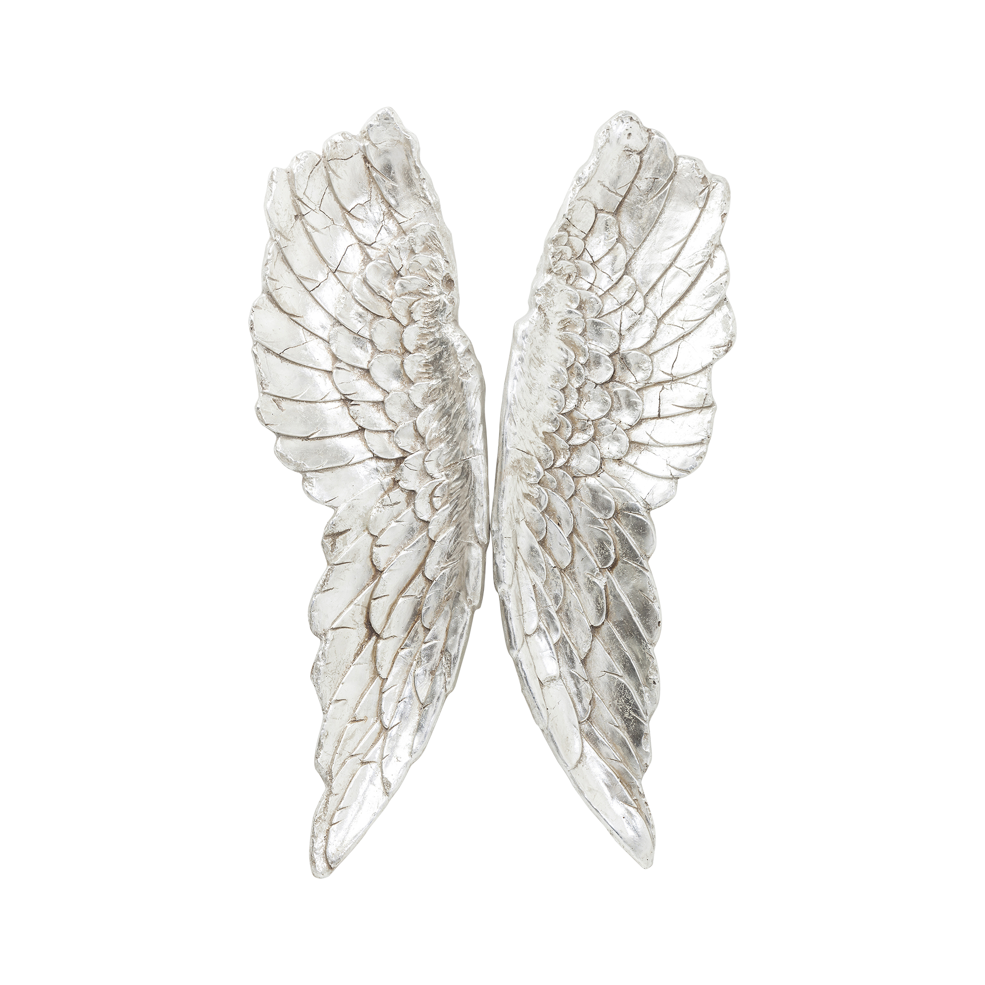 Kare Wanddeko Angel Wings Silber