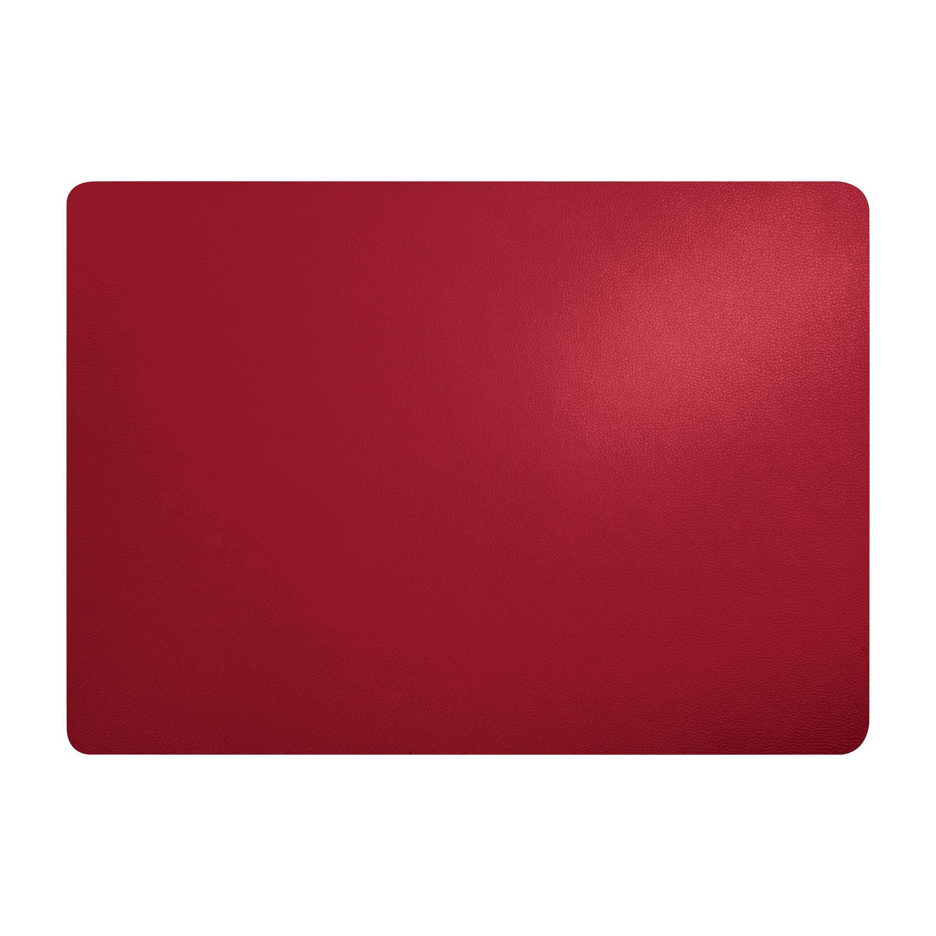 Tischset Leather optic fine rot