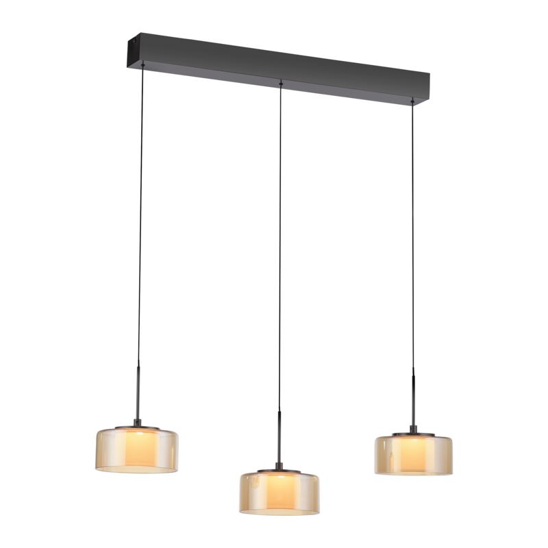 Pendelleuchte RIKA Amber Braun Pendelleuchte RIKA Amber Braun