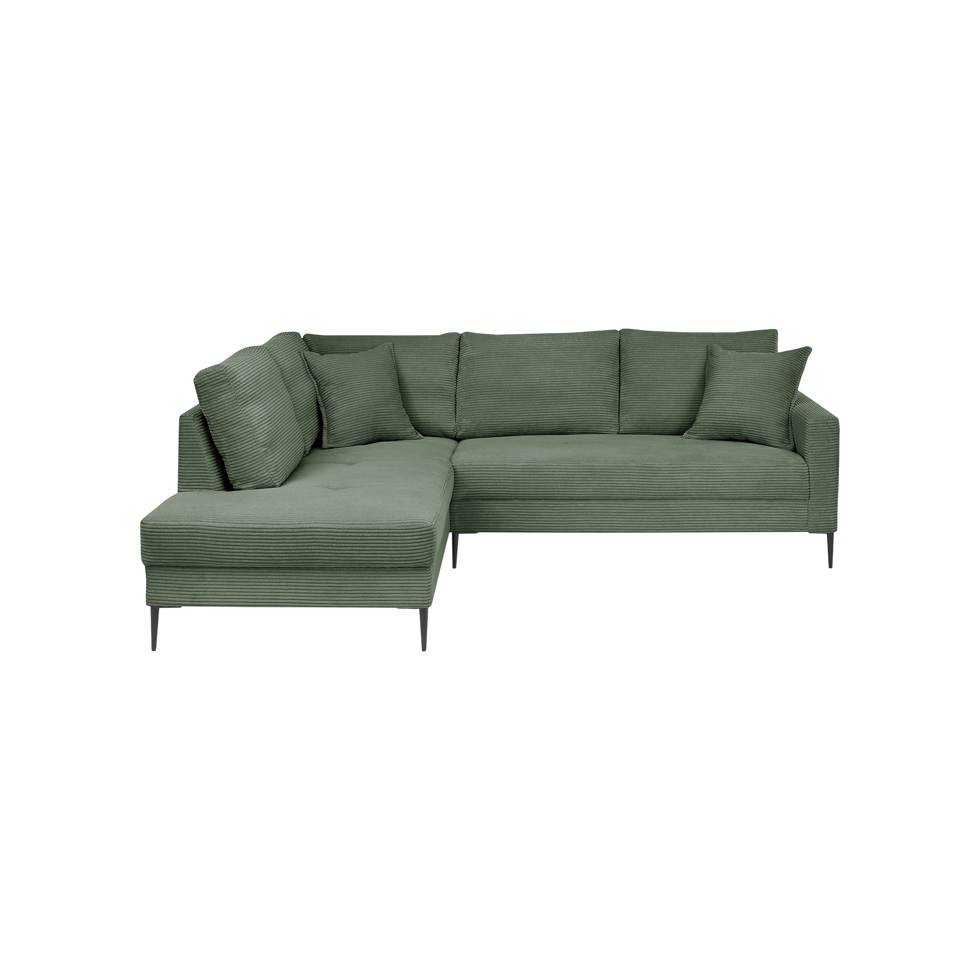 Ecksofa Sunset Grün Ottomane links Ecksofa Sunset Grün Ottomane links