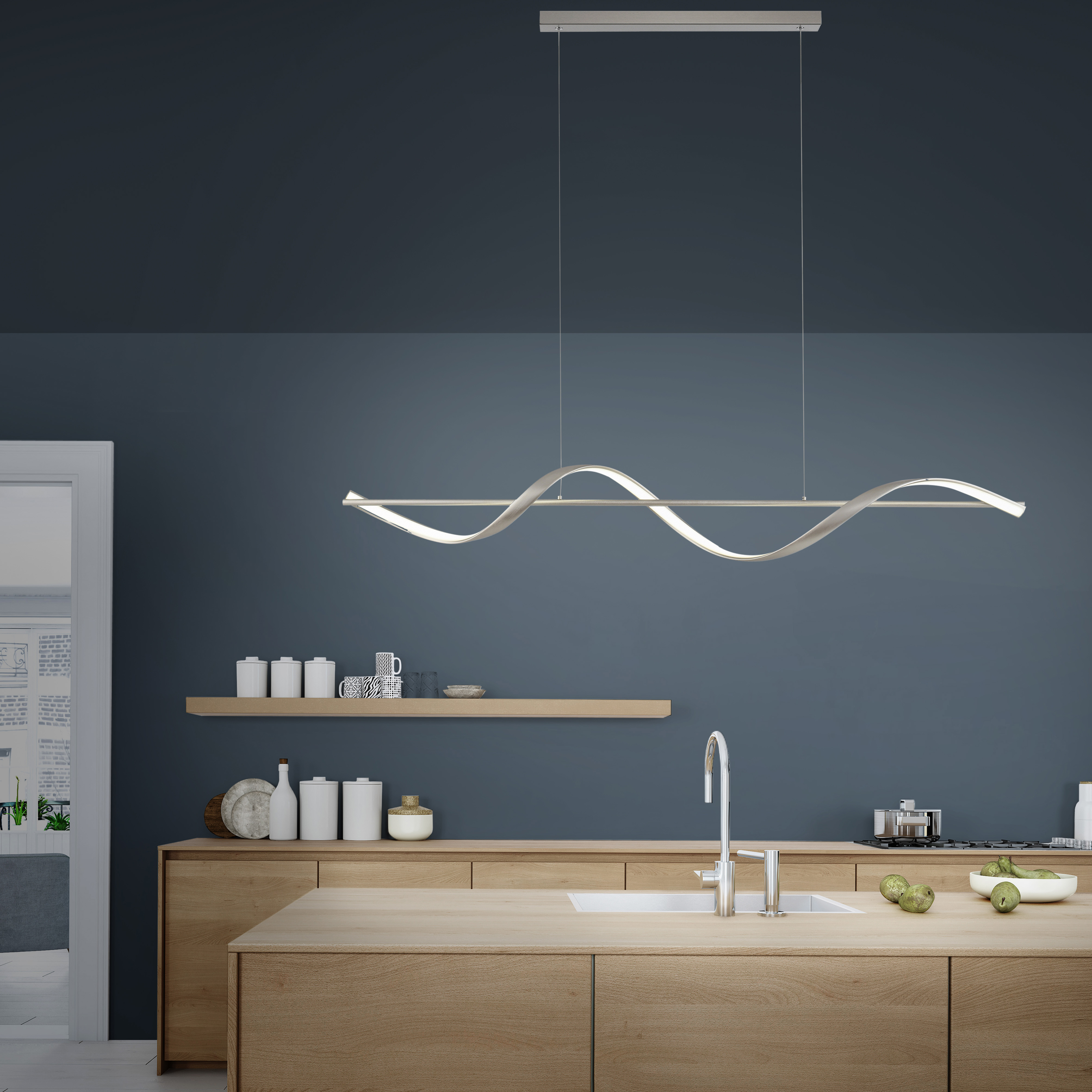 Pendelleuchte Q-SWING Silber Pendelleuchte Q-SWING Silber
