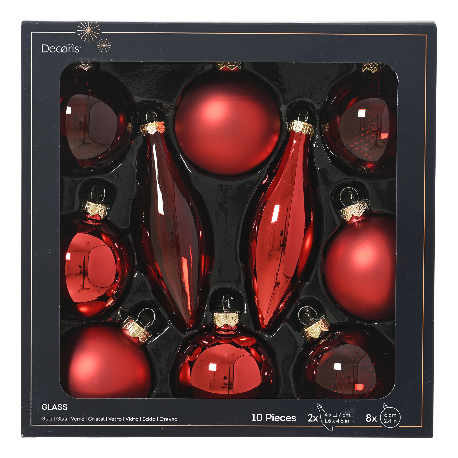 Weihnachtskugeln Nordic Red weihnachtsrot