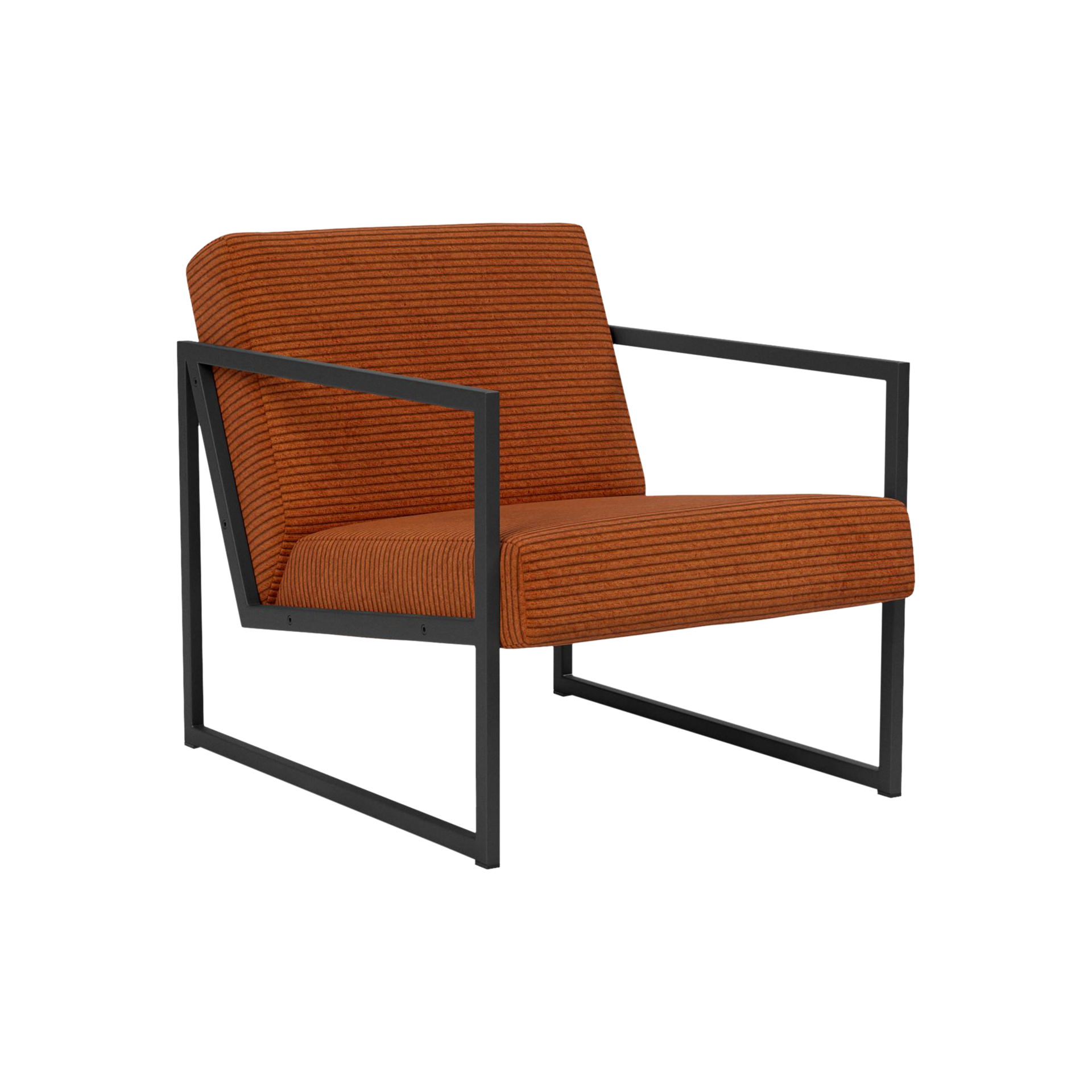 INNOVATION LIVING Sessel Vikko Bezug Corduroy Burnt Orange 595 Fuß Schwarz INNOVATION LIVING Sessel Vikko Bezug Corduroy Burnt Orange 595 Fuß Schwarz
