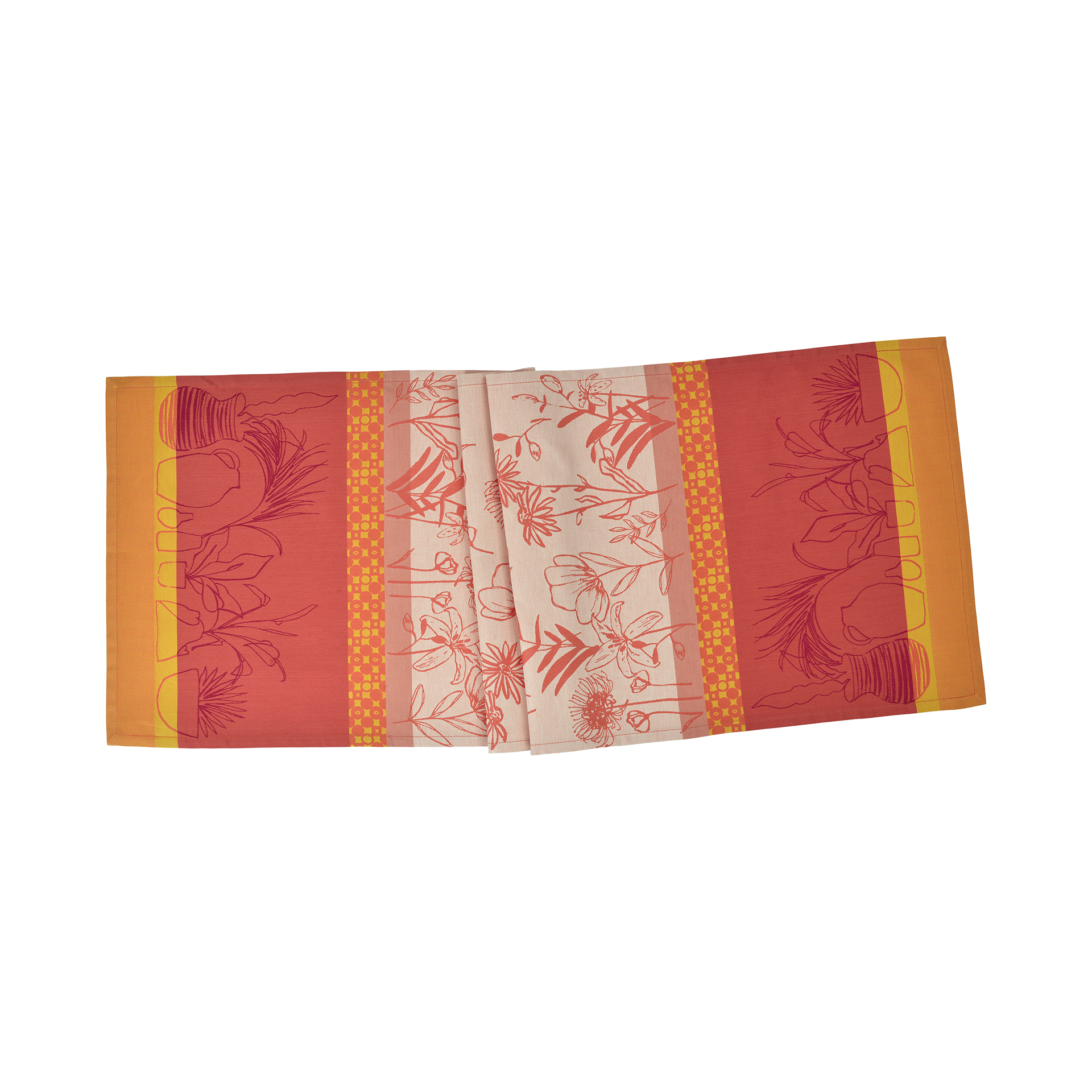 Tischläufer Pottery Coral 47x150 Tischläufer Pottery Coral 47x150