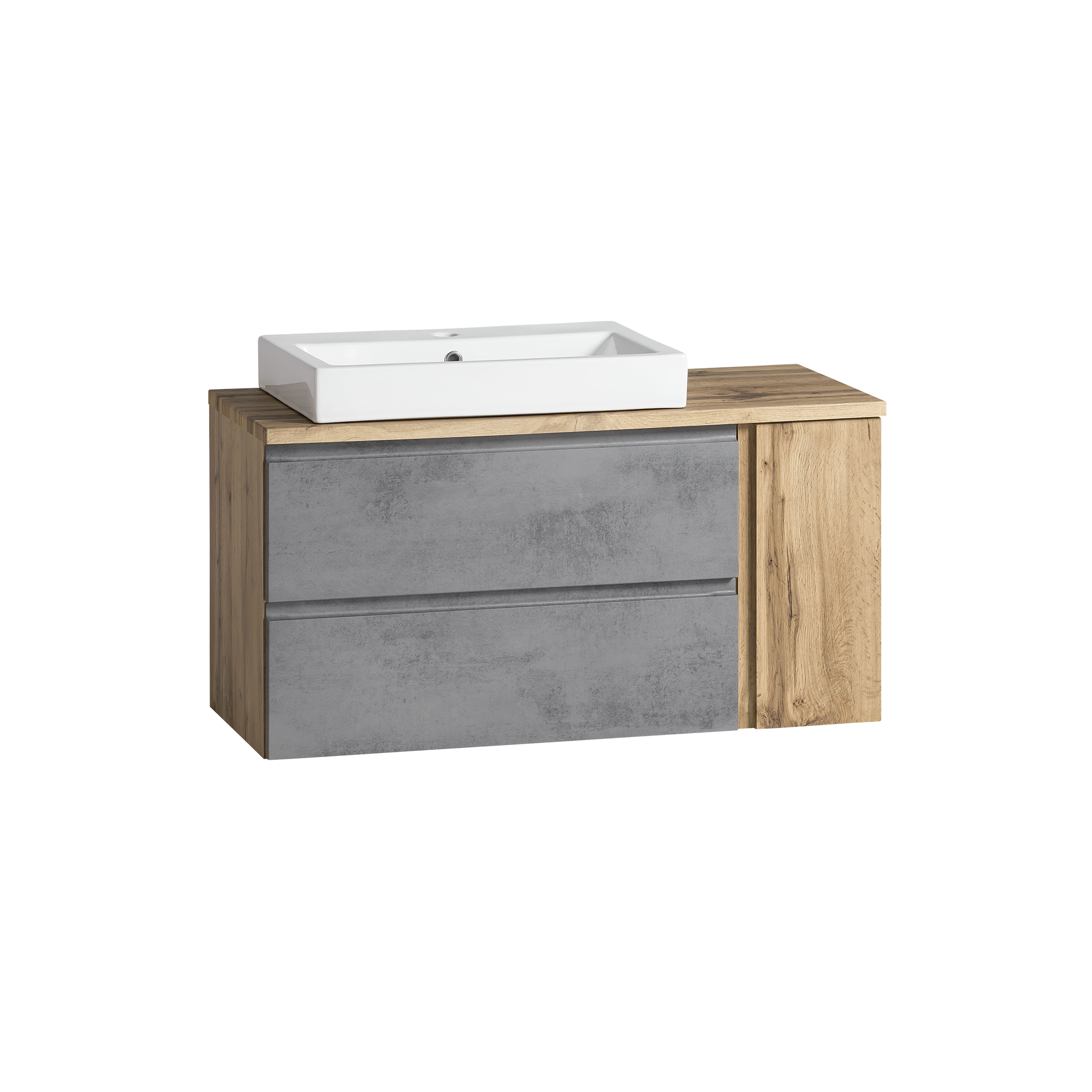 Waschtisch-Kombination Vanero Anthrazit 47*105*65.5 Waschtisch-Kombination Vanero Anthrazit 47*105*65.5