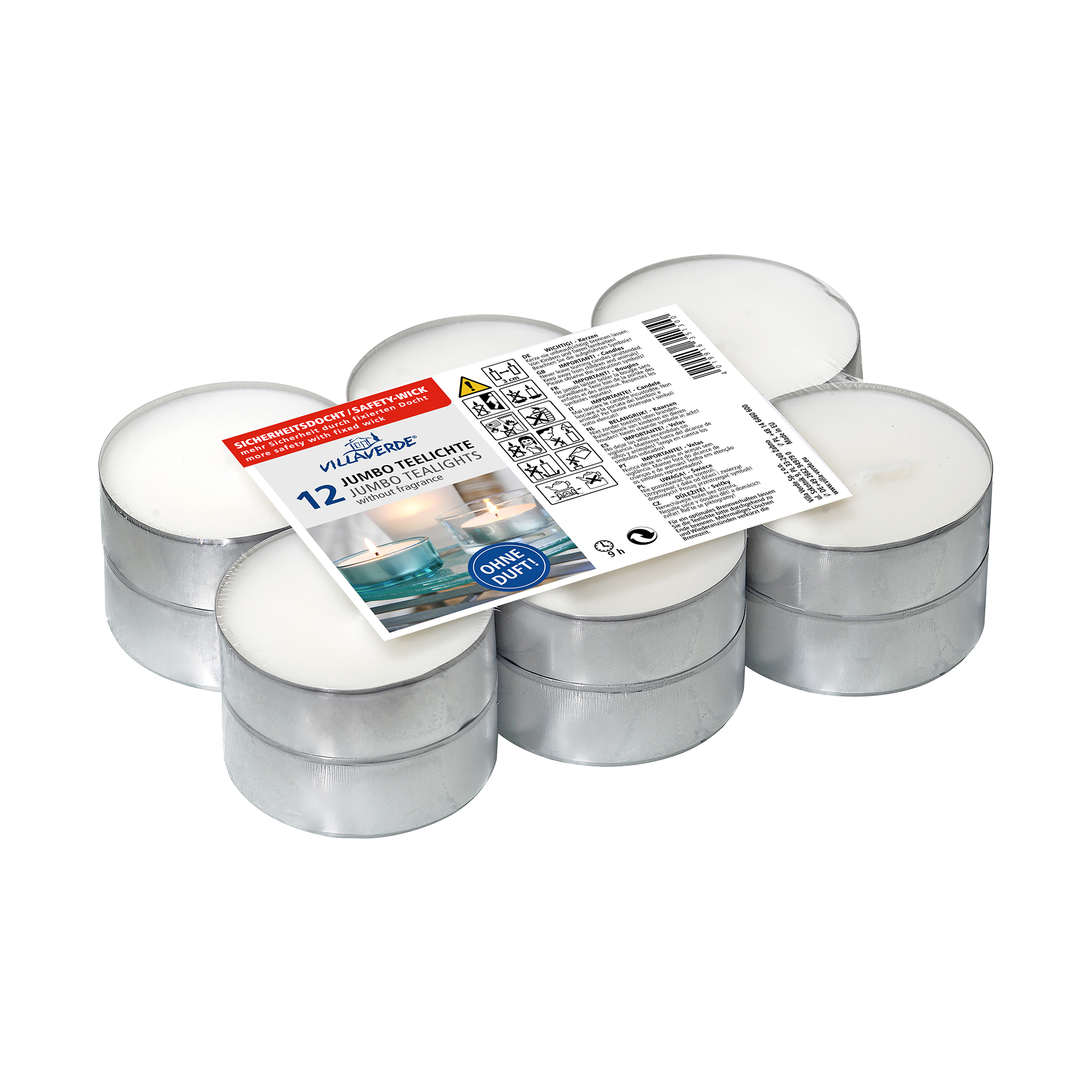 Teelichter 12-teilig Weiß Teelichter 12-teilig Weiß