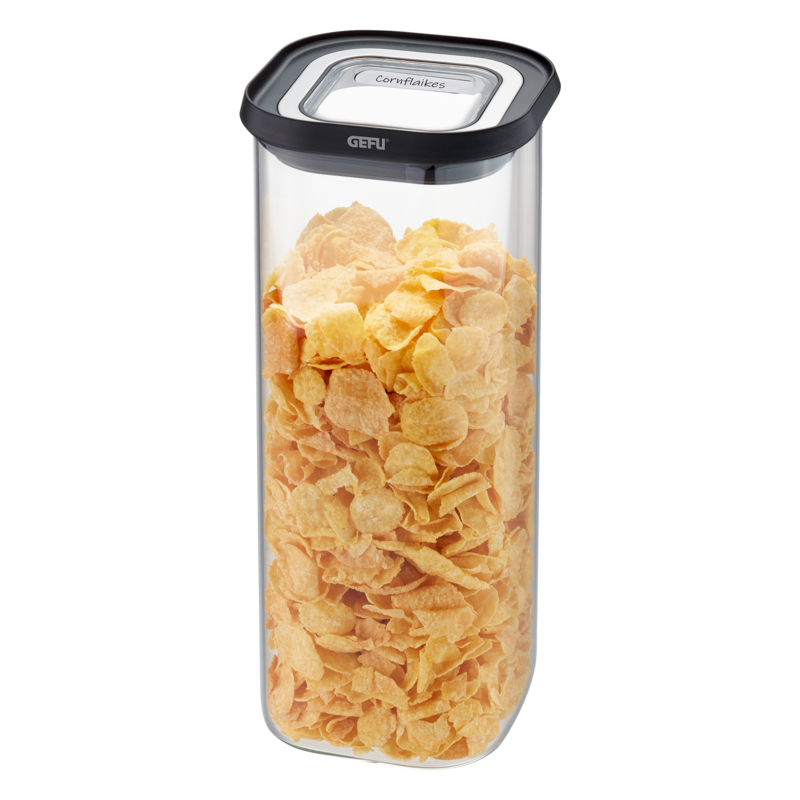Gefu Vorratsdose Pantry Schwarz-Silber