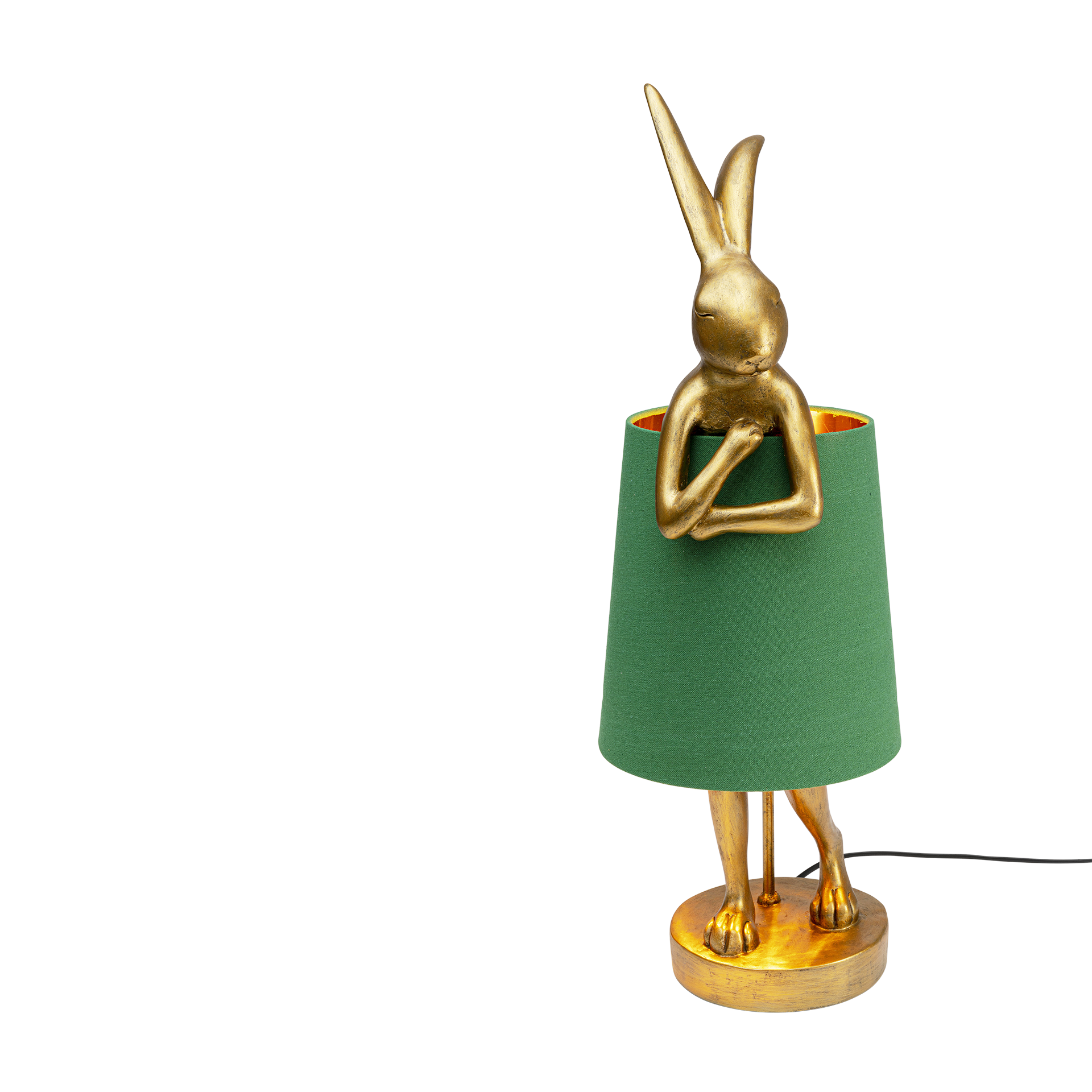 Kare Tischleuchte Animal Rabbit Gold, Grün 68.2 cm
