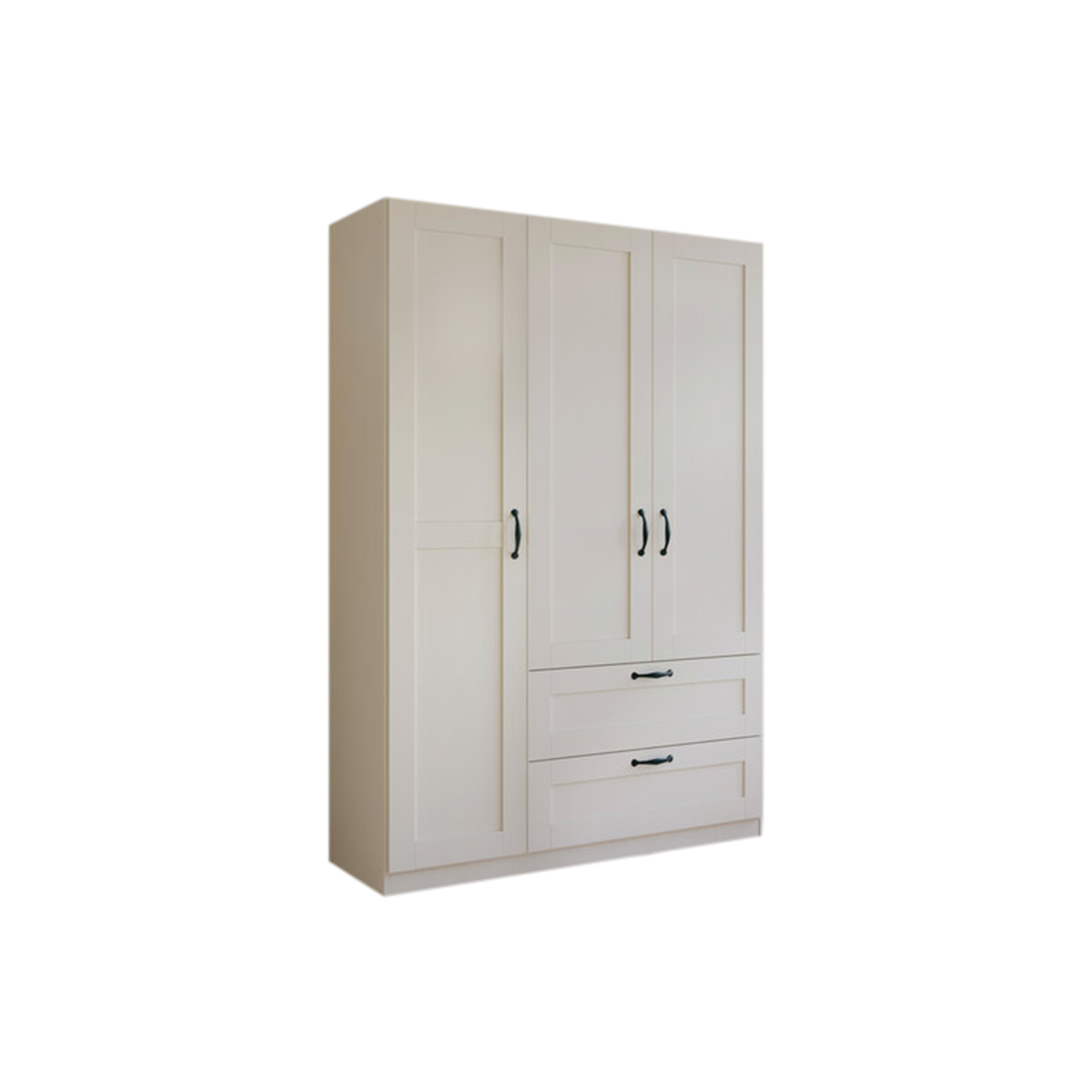 Extroflex Drehtürenschrank Roman-Spin 3-türig Weiß 52*136*210