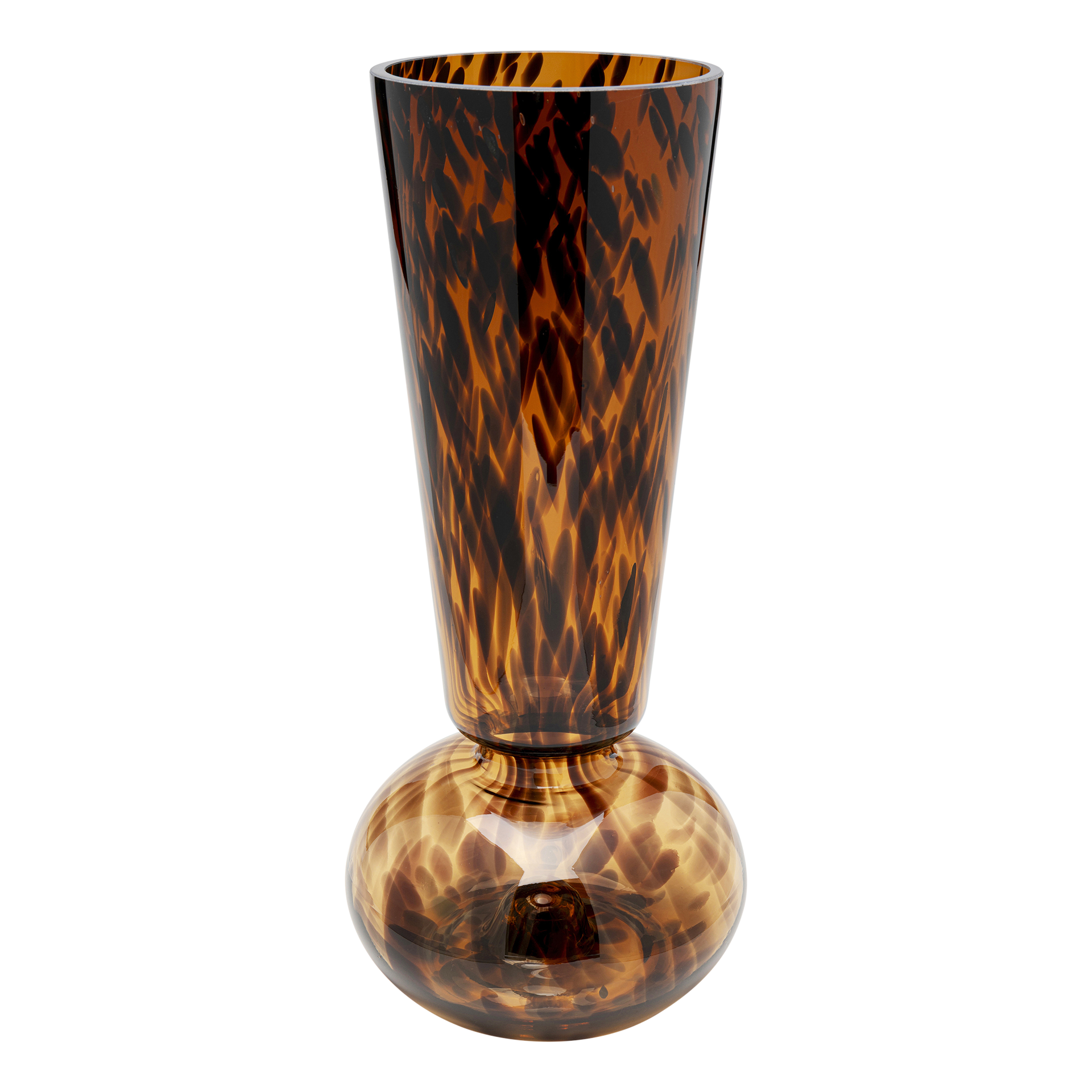 Kare Vase Caramel Braun