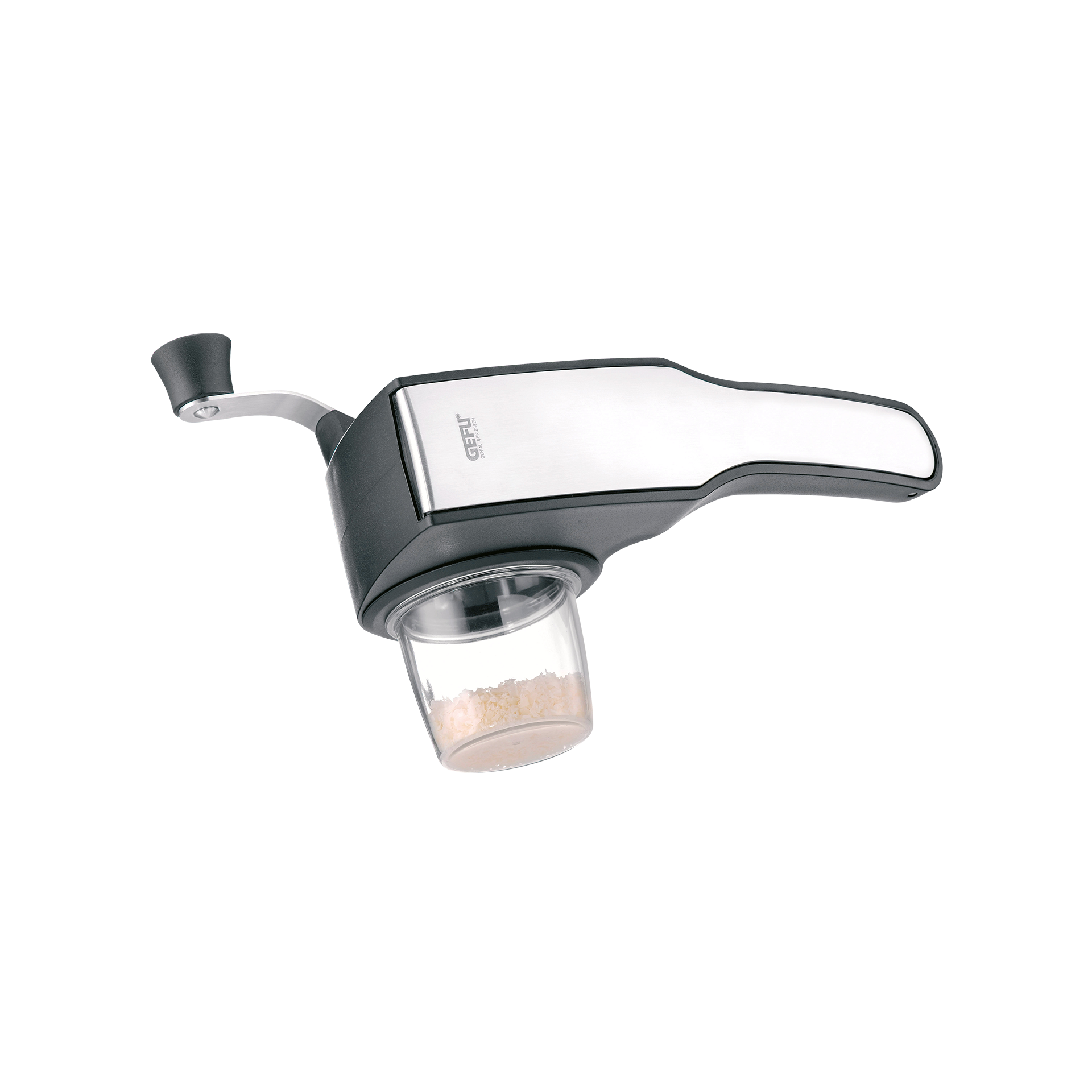 Gefu Trommelreibe Pecorino Schwarz-Silber