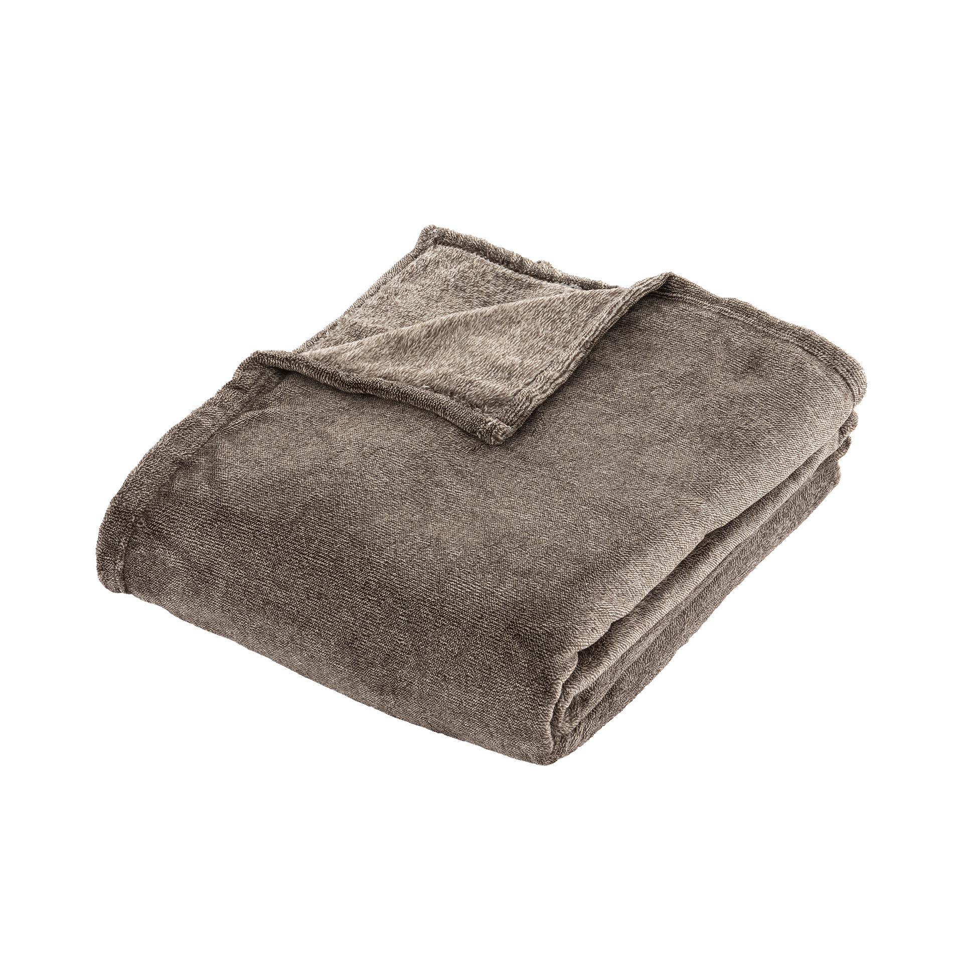 Kuscheldecke Melange Braun 160x220cm