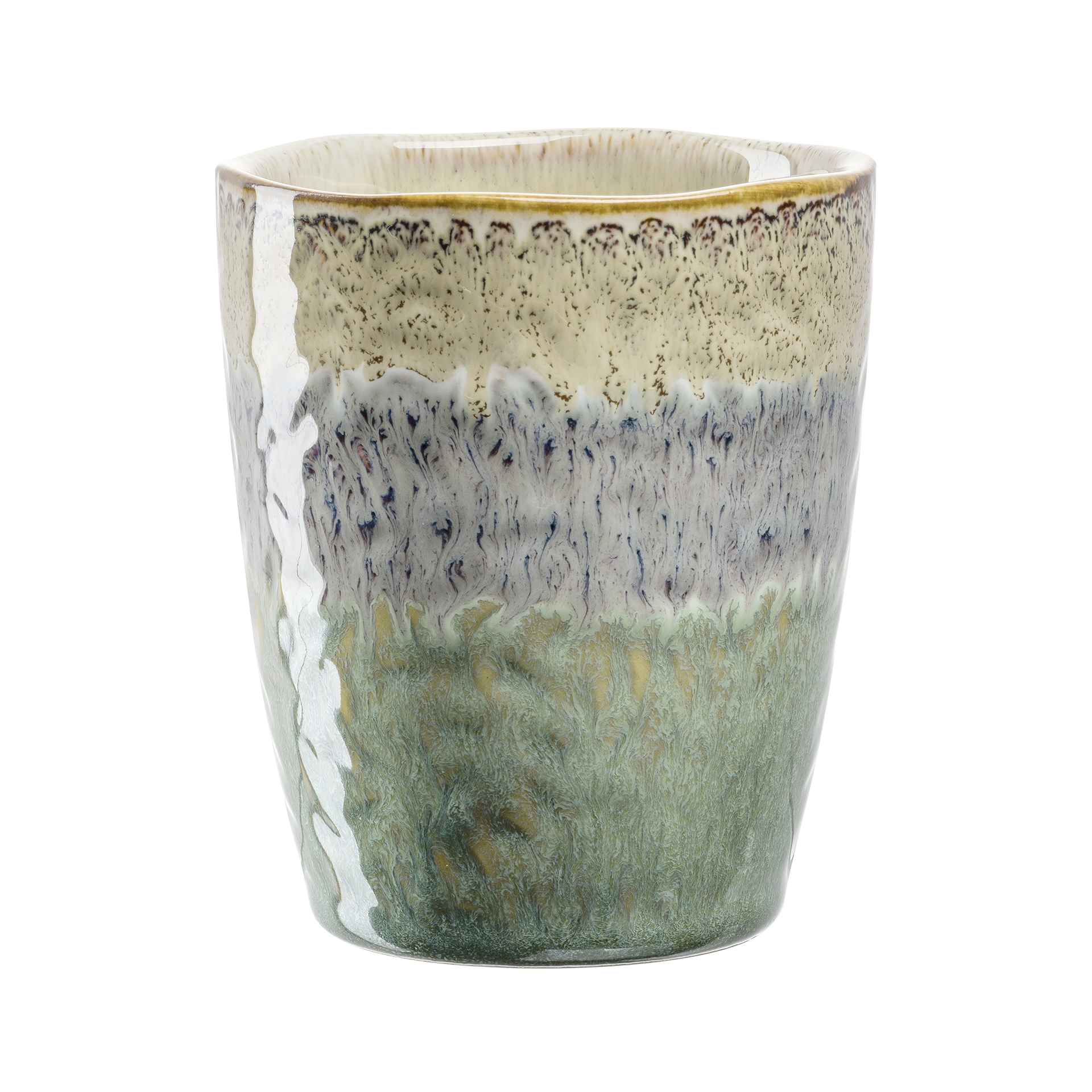 Becher Matera Beige Anthrazit Grün Becher Matera Beige Anthrazit Grün