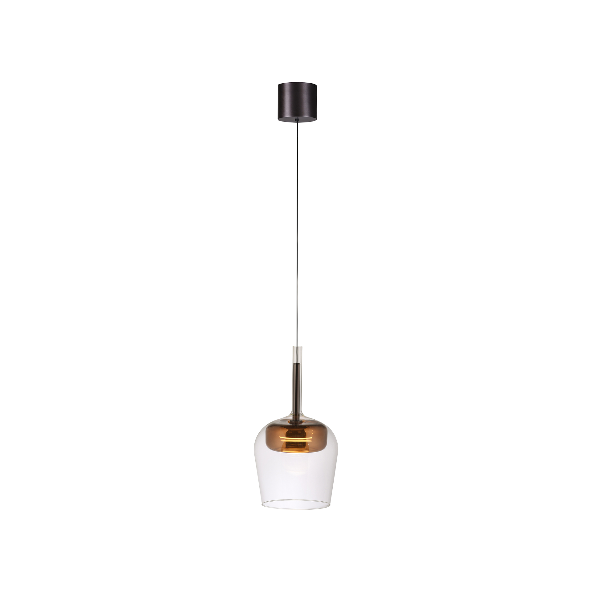 Pendelleuchte Q-KON Transparent Coffee Kupfer Pendelleuchte Q-KON Transparent Coffee Kupfer