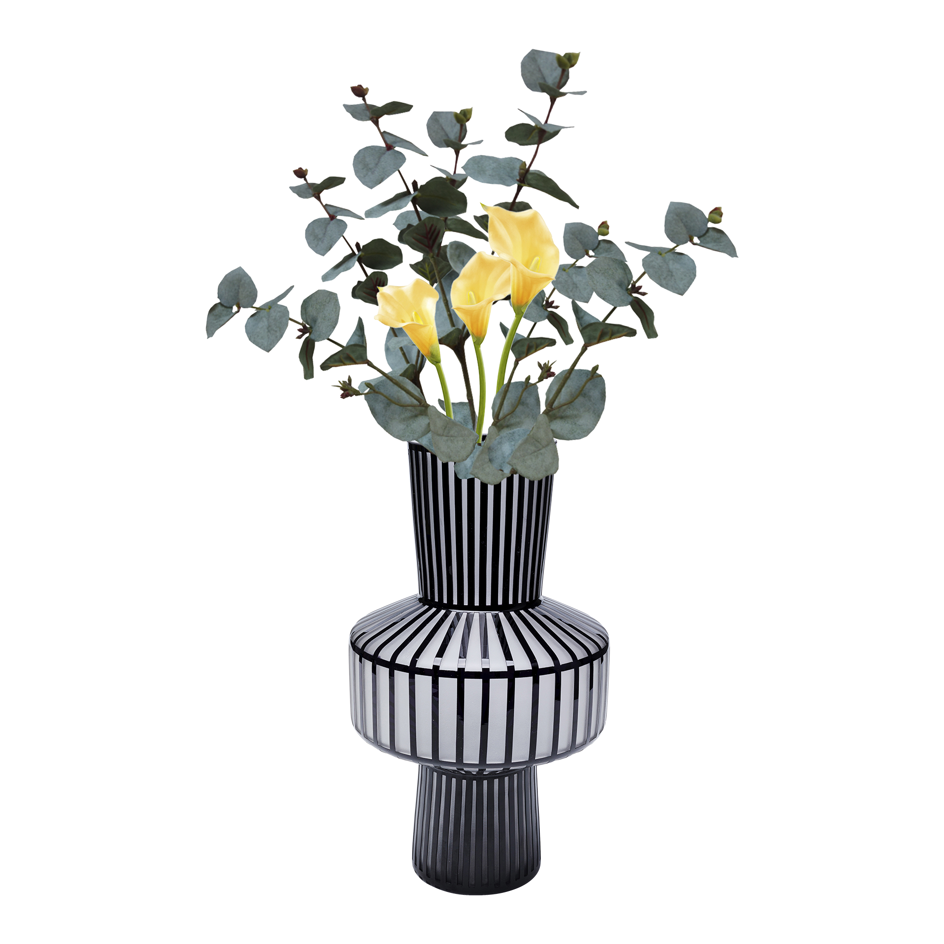 Kare Vase ROULETTE Schwarz